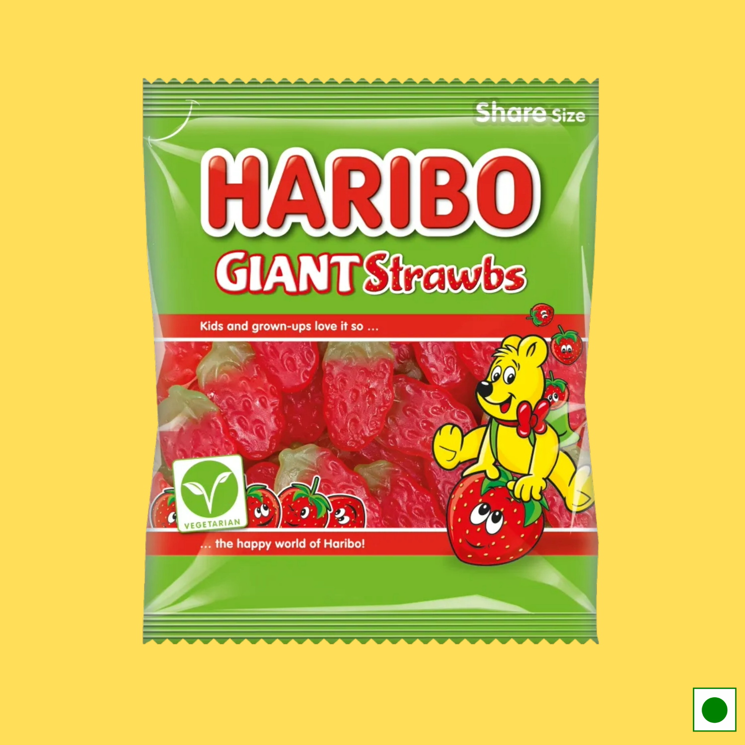Haribo Giant Strawbs, 140g (Imported)