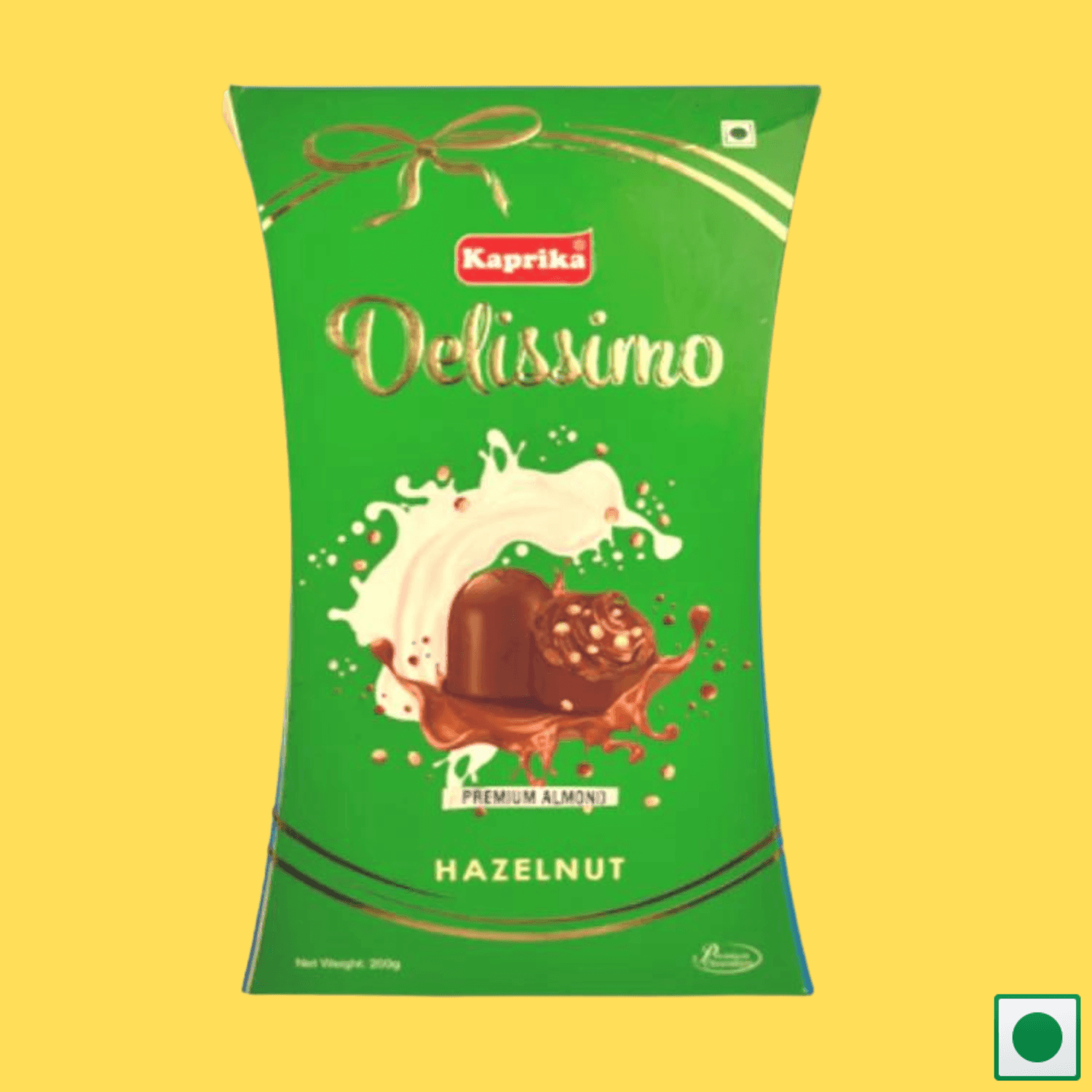 Kaprika Delissimo Premium Hazelnut Chocolate with Almond Crumbs, 200g - Super 7 Mart