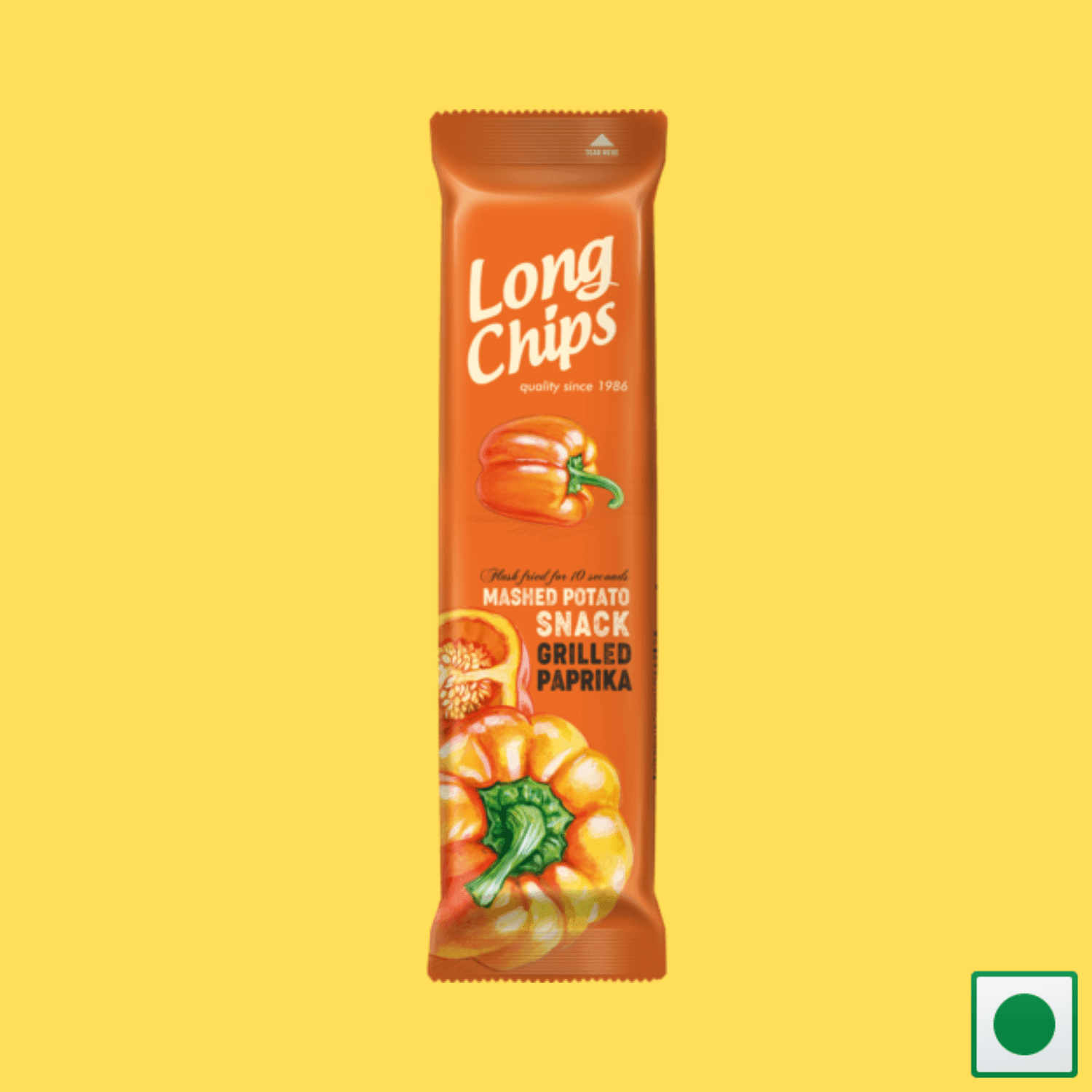 Long Chips Mashed Potato Snack Grilled Paprika Flavoured, 75g (Imported) - Super 7 Mart