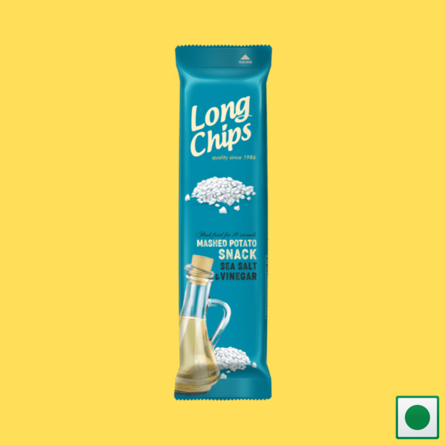Long Chips Mashed Potato Snack Sea Salt & Vinegar Flavoured, 75g (Imported) - Super 7 Mart
