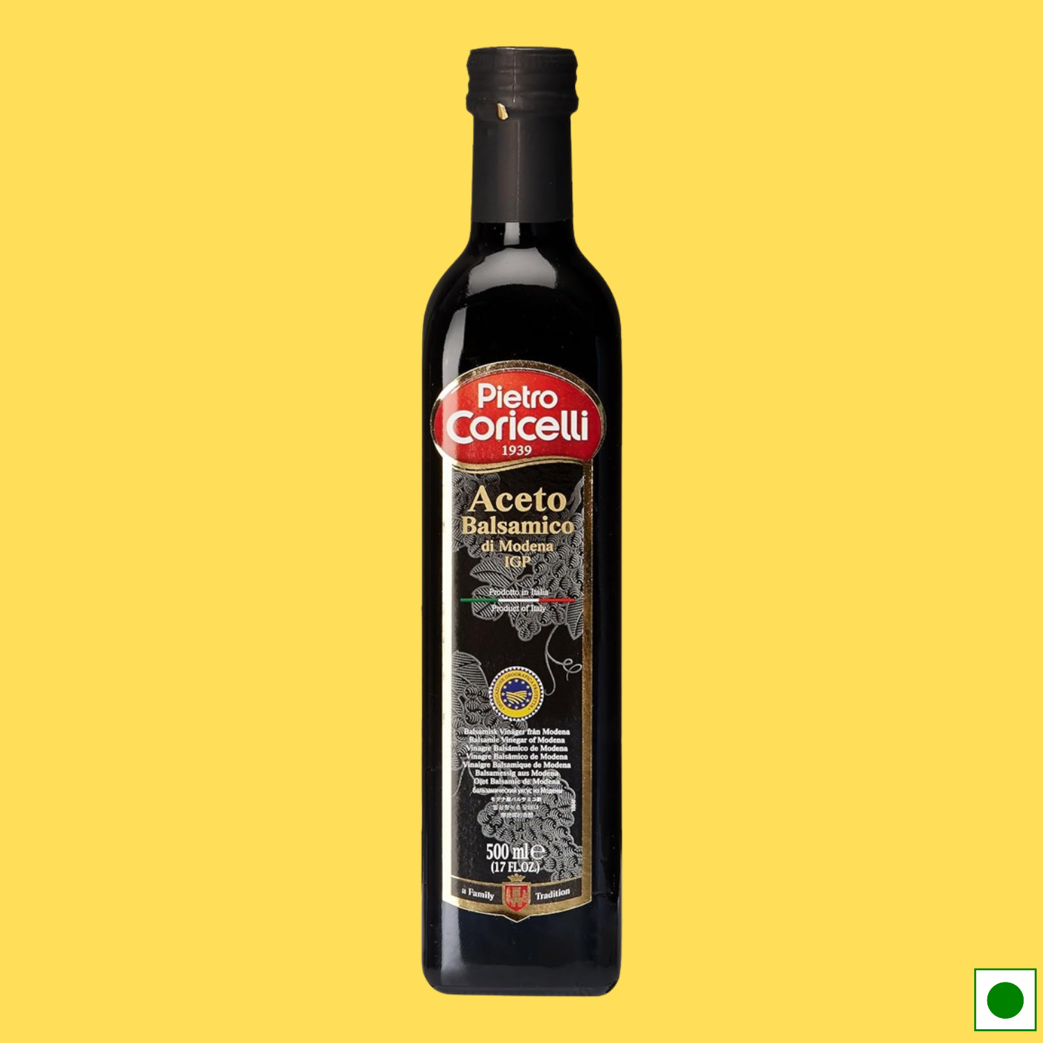 Pietro Coricelli Aceto Balsamic Vinegar di Modena, 500ml (Imported)