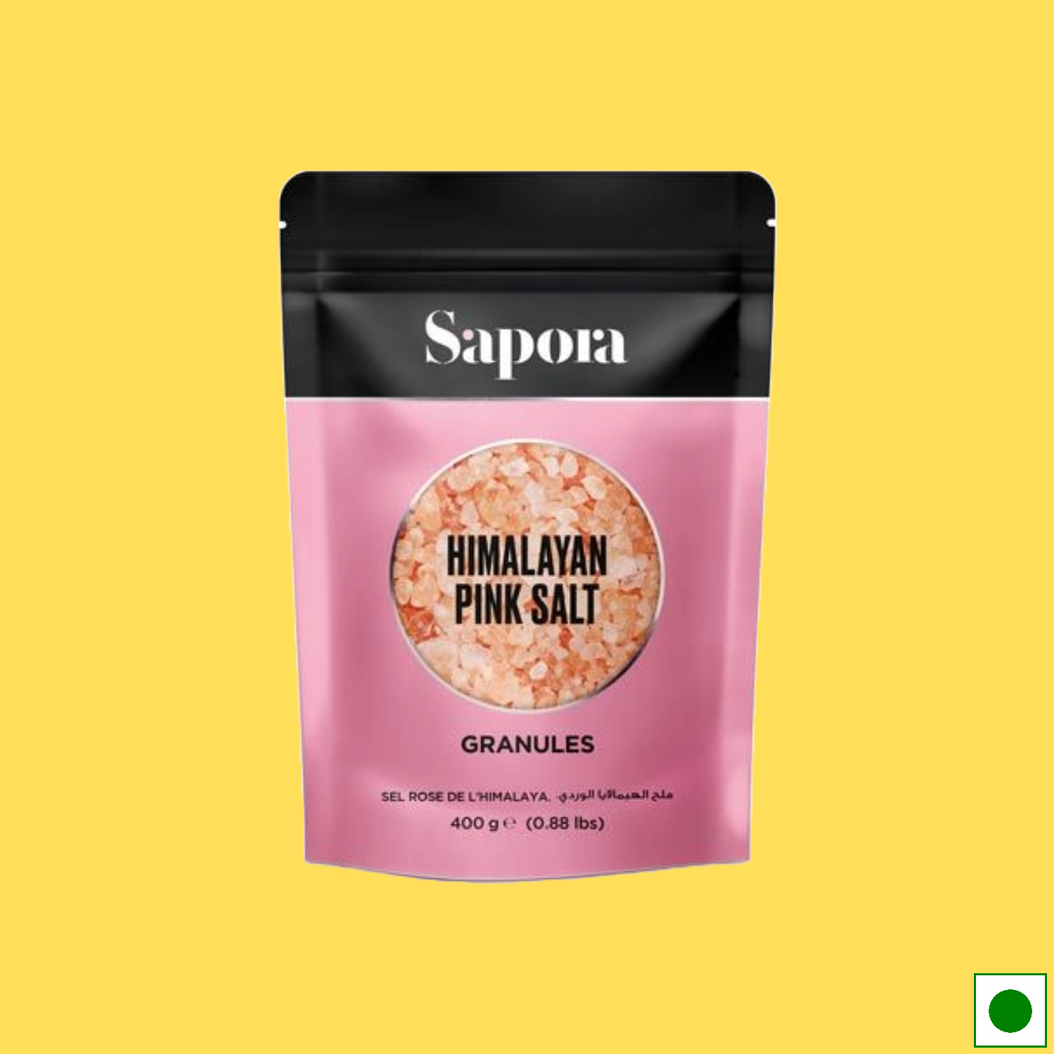 Sapora Himalayan Pink Salt Granules, 400g (Imported)
