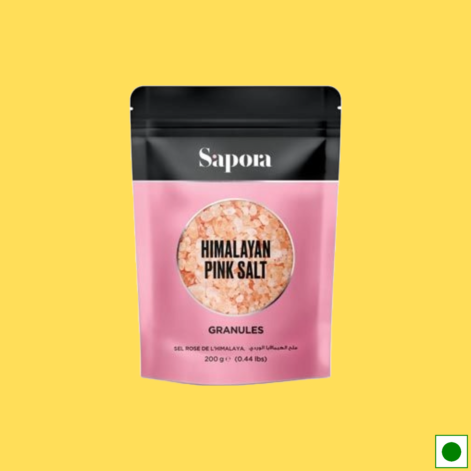 Sapora Himalayan Pink Salt Granules, 200g (Imported)