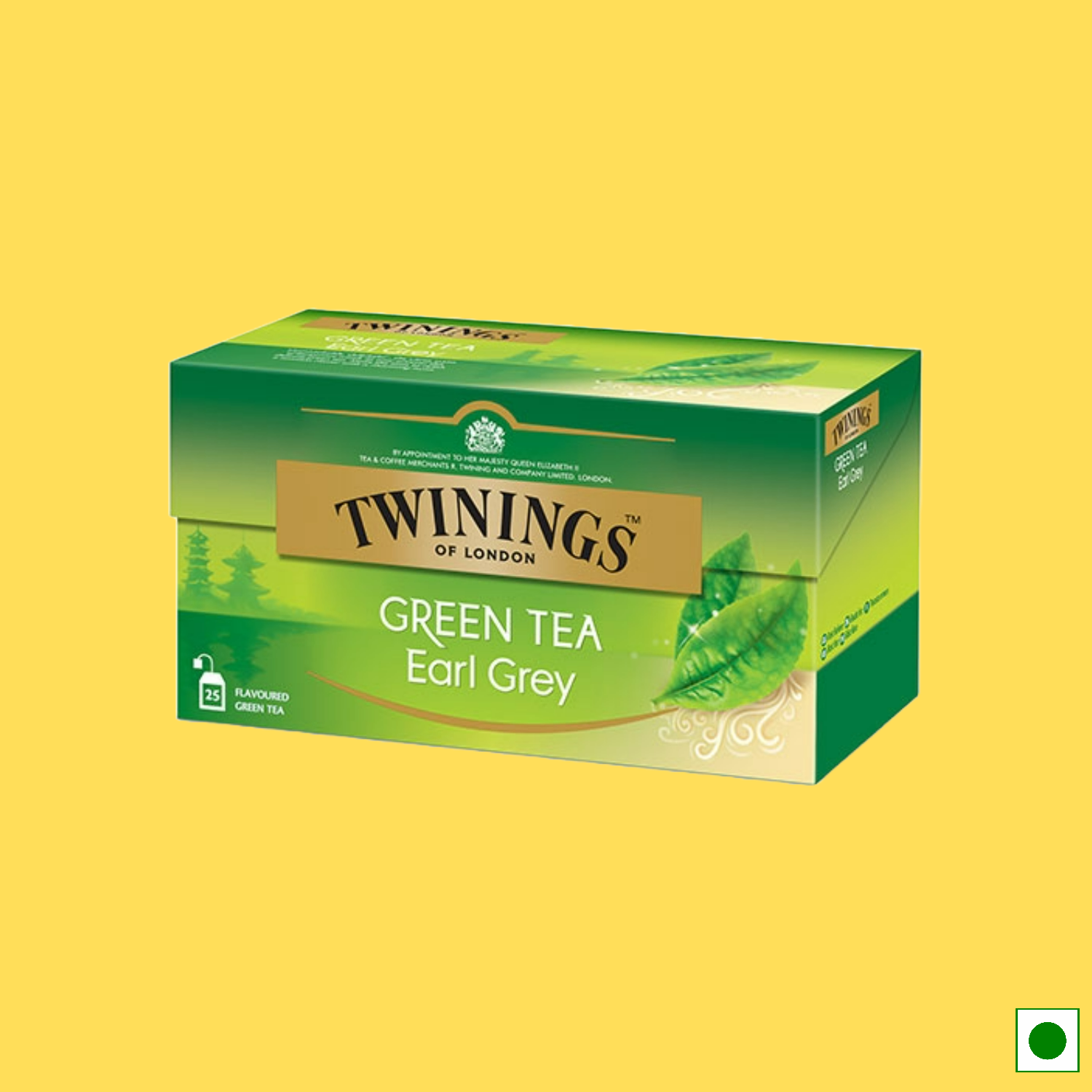 Twinings Green Tea Earl Grey, 25 Tea Bags (Imported)