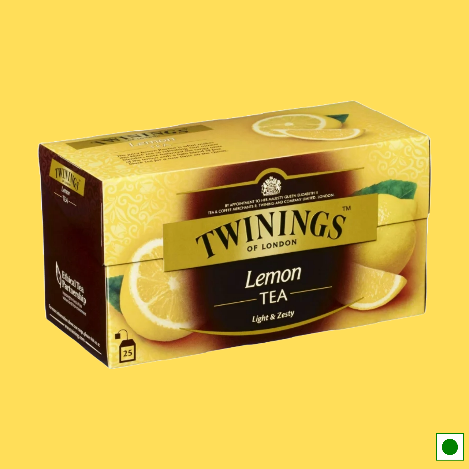 Twinings Lemon Tea, 25 Tea Bags (Imported)