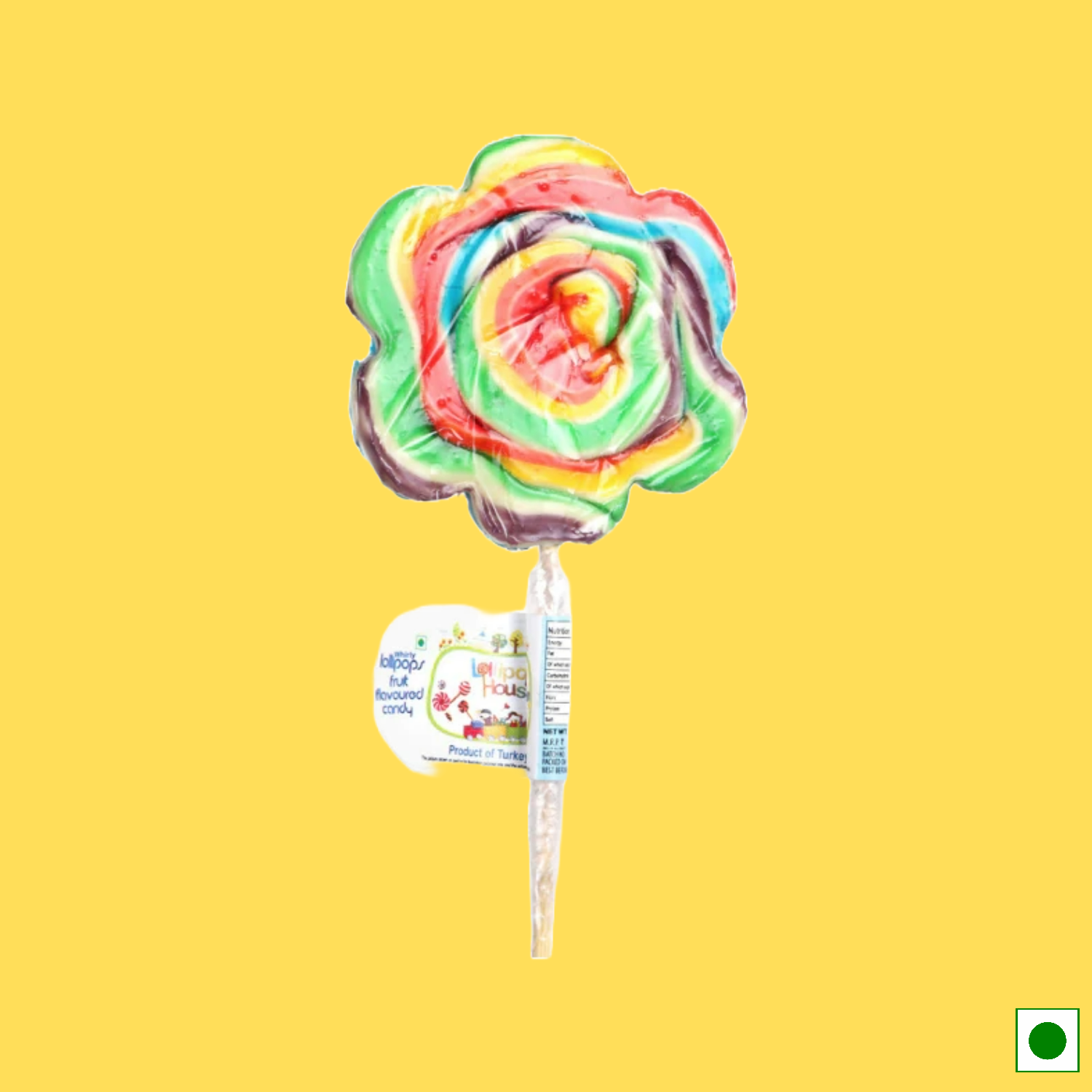 Candyfox Multicolored Lollipop, 30g-1pc (Imported)