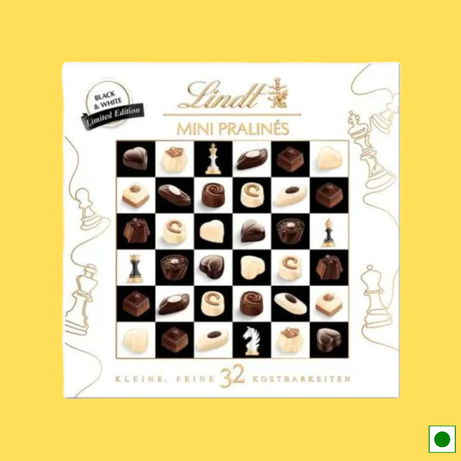 Lindt Limited Edition Mini Pralines Black & White, 163g (Imported)