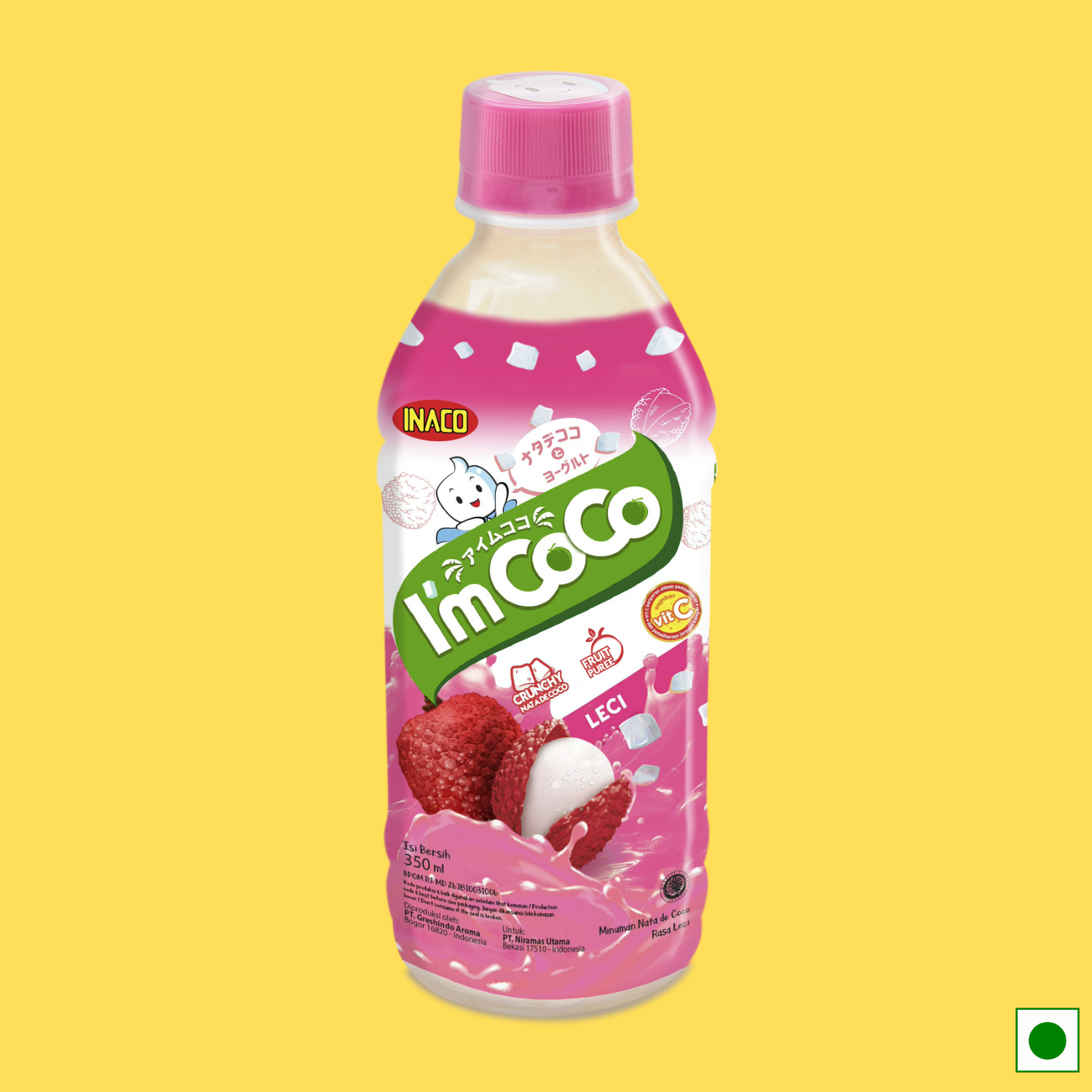 INACO I'm Coco Lychee, 350ml (Imported)