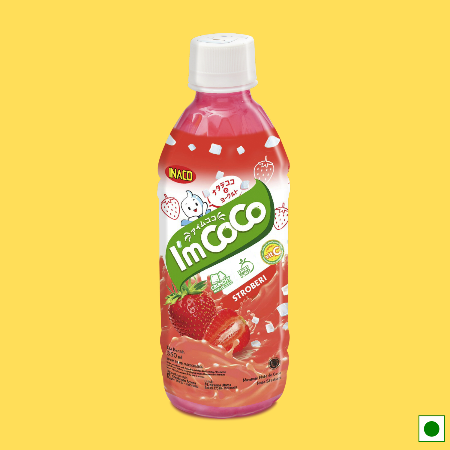 INACO I'm Coco Strawberry, 350ml (Imported)