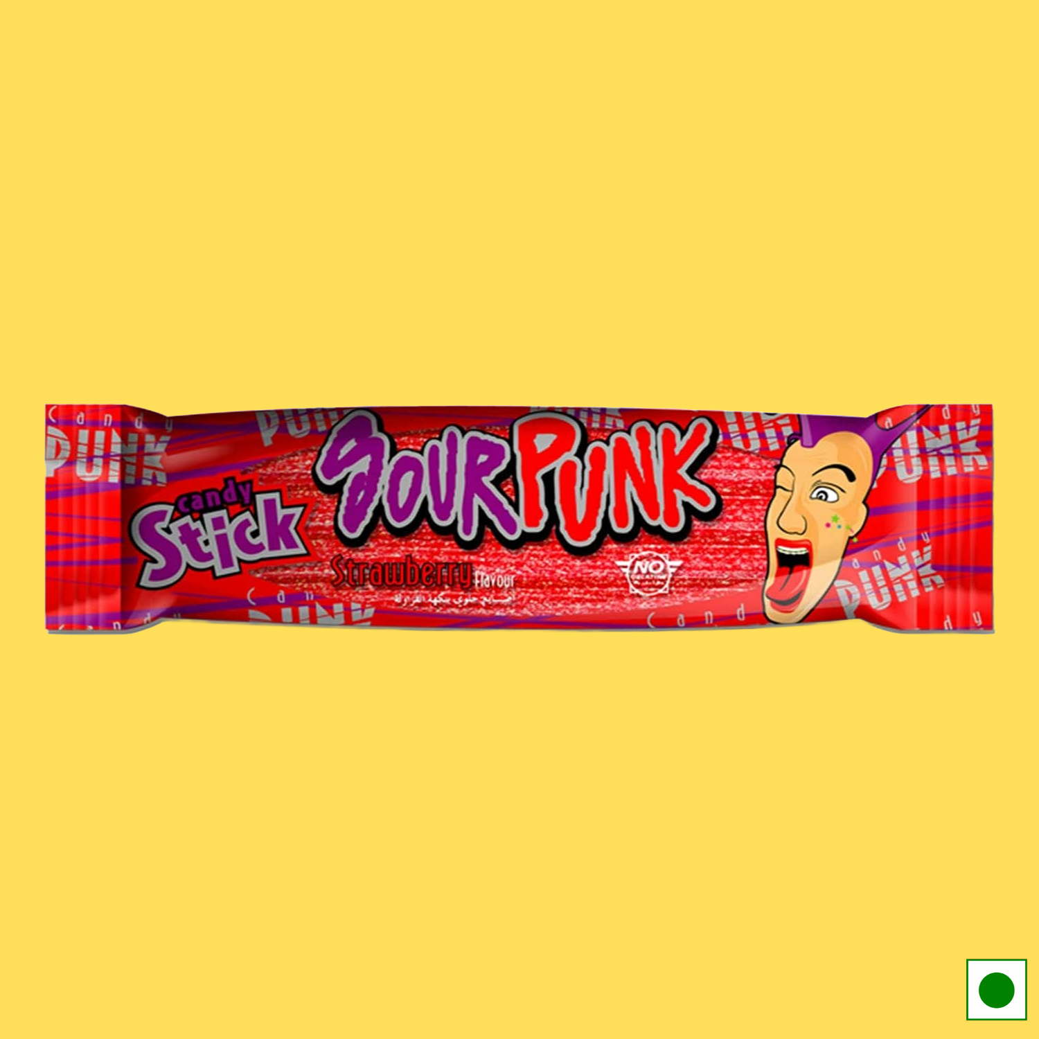 Sour Punk Strawberry Flavored Candy Sticks, 40g (Imported)