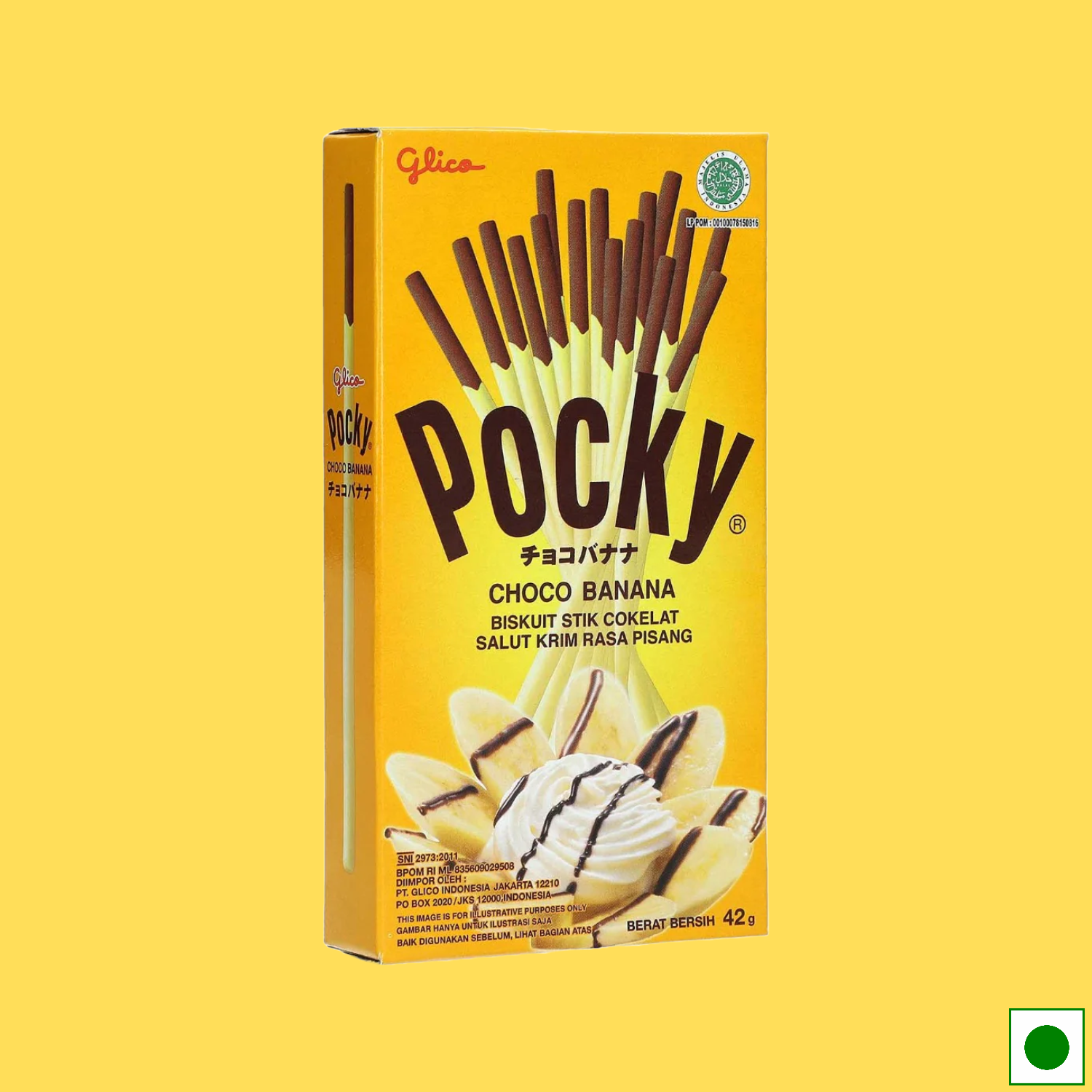 Pocky Choco Banana Covered Biscuit Sticks, 42g (Imported)