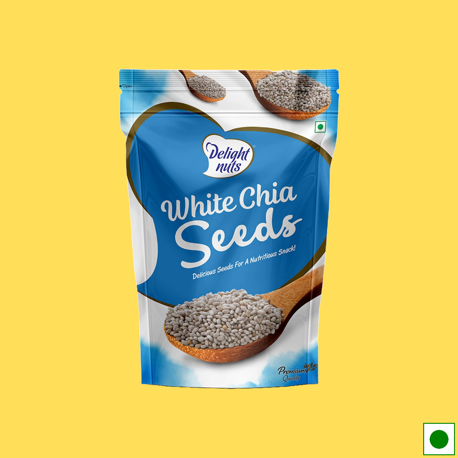 Delight Nuts White Chia Seeds Pack, 200g