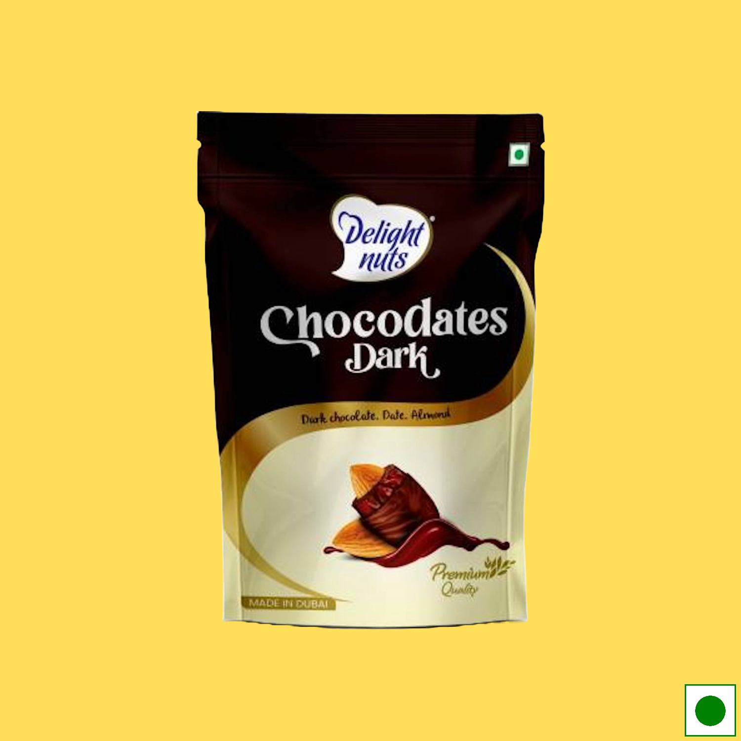 Delight Nuts Chocodates Dark Pack, 200g