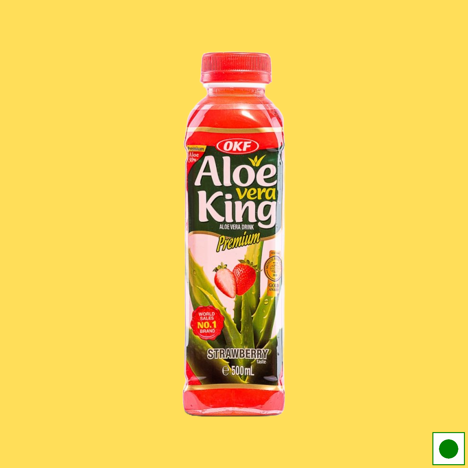 OKF Aloe Vera King Premium Strawberry, 500ml (Imported)