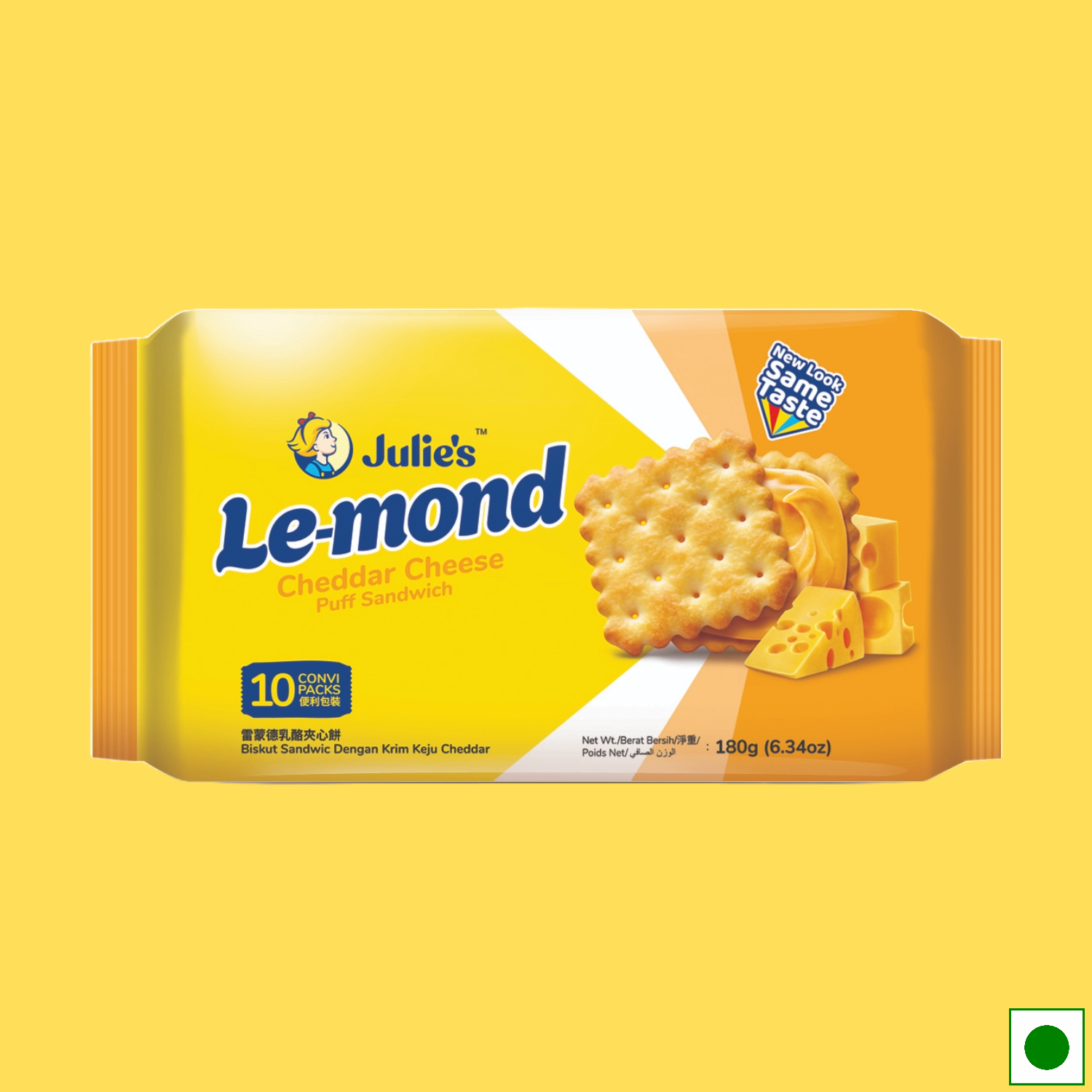 Julie's Le Mond Cheddar Cheese Sandwich, 180g (Imported)