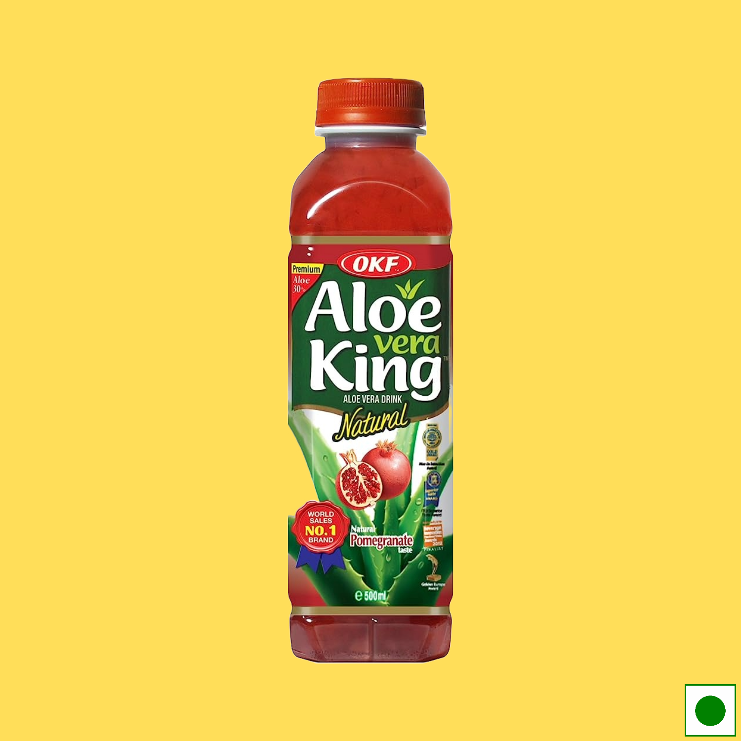 OKF Aloe Vera King Premium Pomegranate, 500ml (Imported)