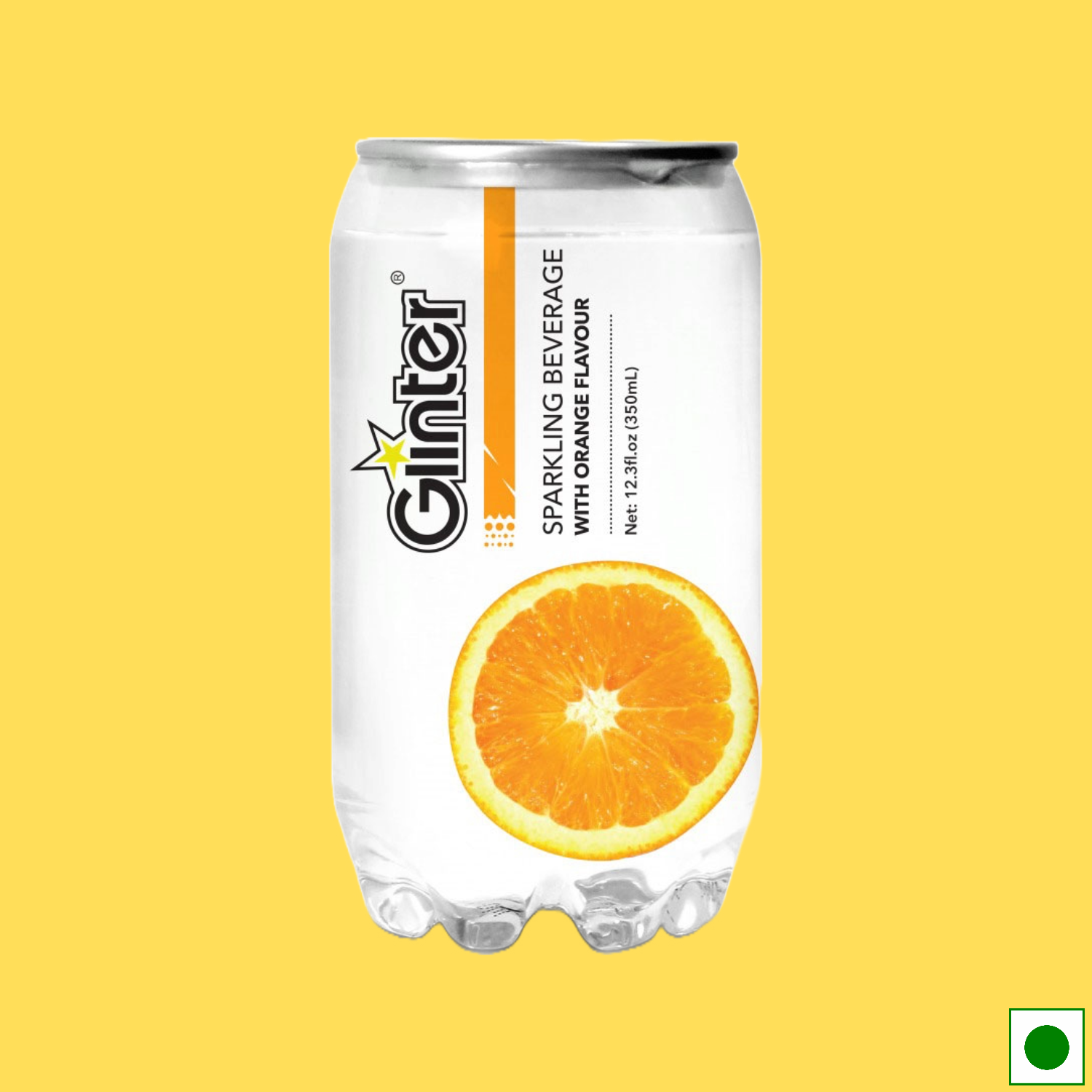 Glinter Sparkling Beverage Orange, 350ml (Imported)