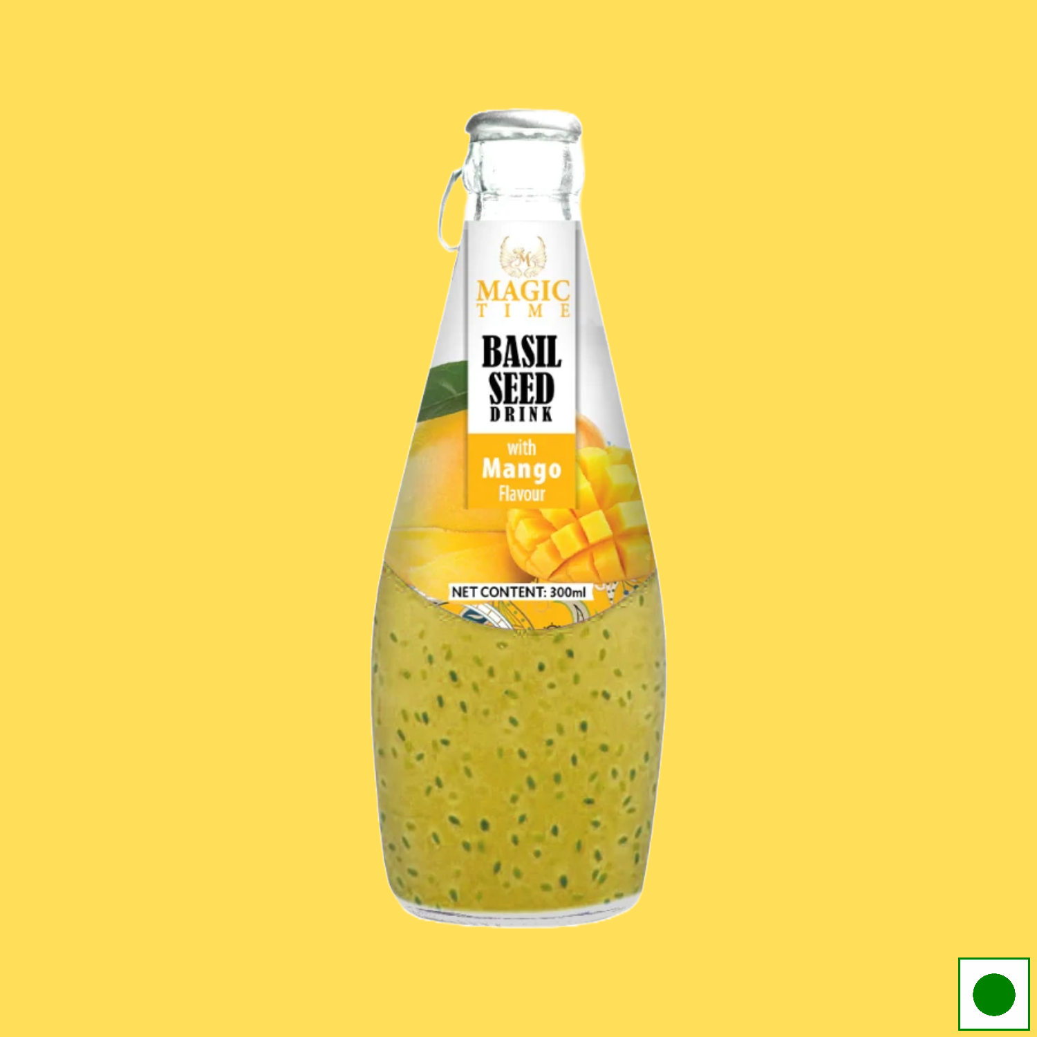 Magic Time Mango Flavored Basil Seed Drink, 300ml (Imported)