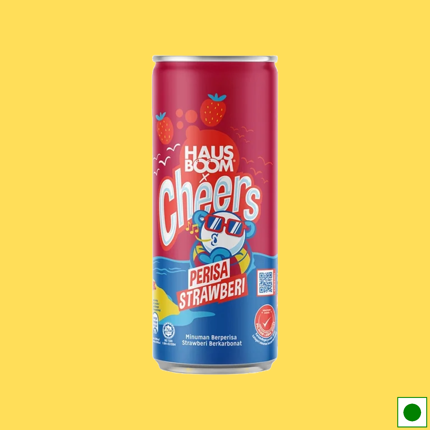 Haus Boom Cheers Strawberry, 325ml (Imported)