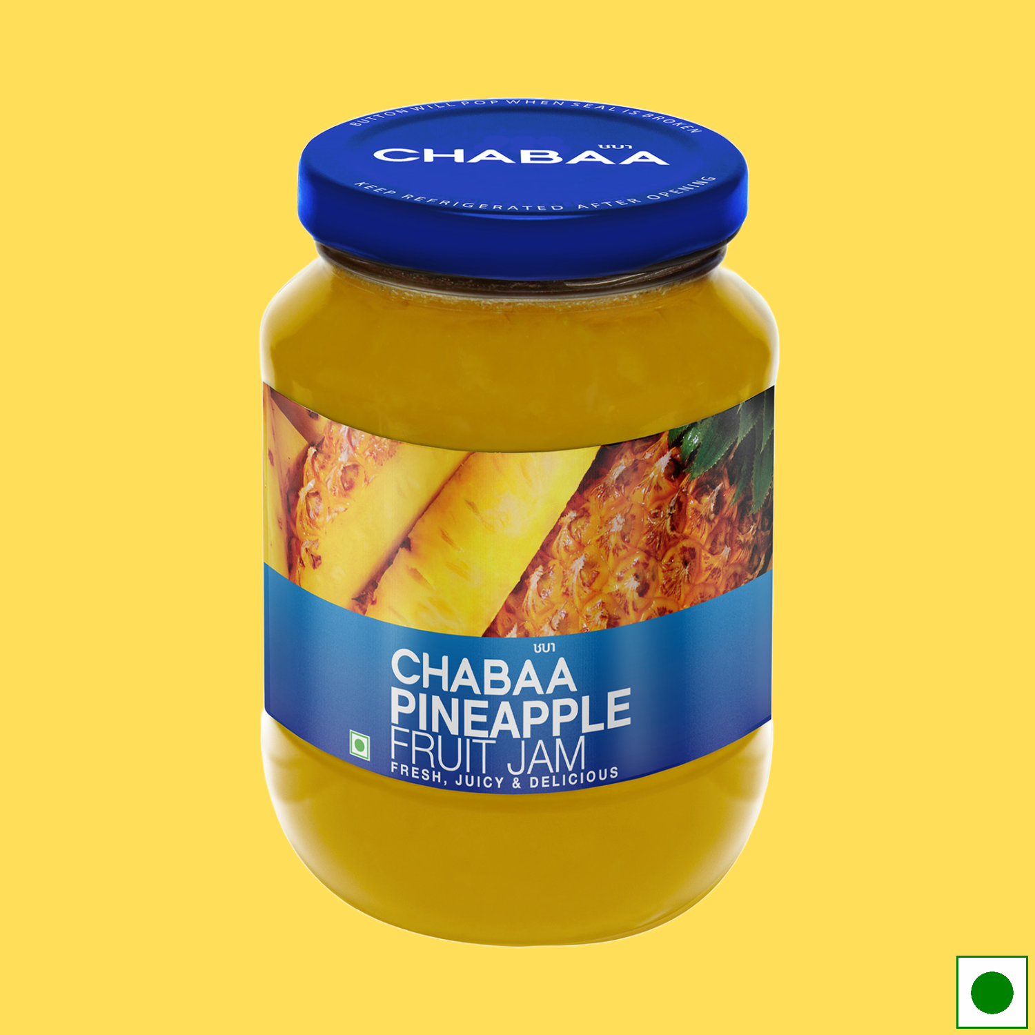 Chabaa Fruit Jam, Pineapple, 430g (Imported)