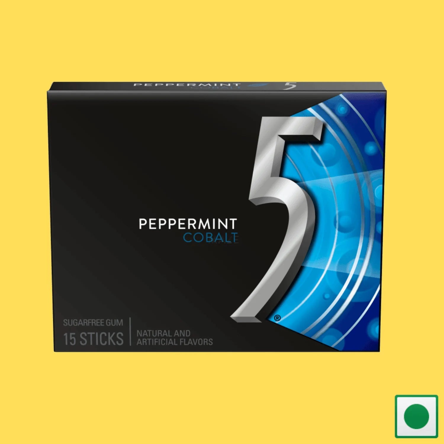 5 Gum Peppermint Cobalt Sugarfree Chewing Gum  (Imported) - Super 7 Mart