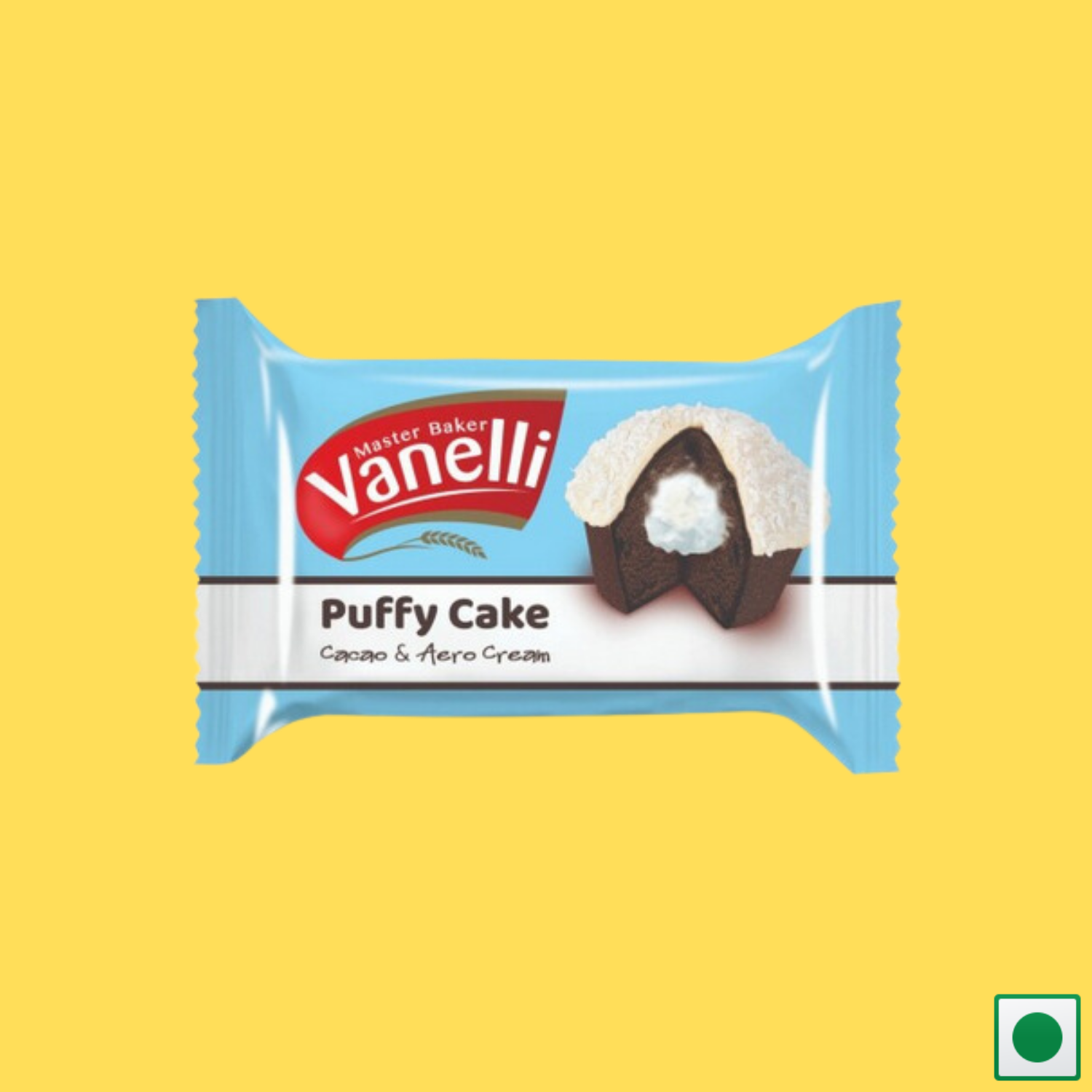 Vanelli Milk Cream Filled Cocoa Cake with Coconut, 40g (Imported)