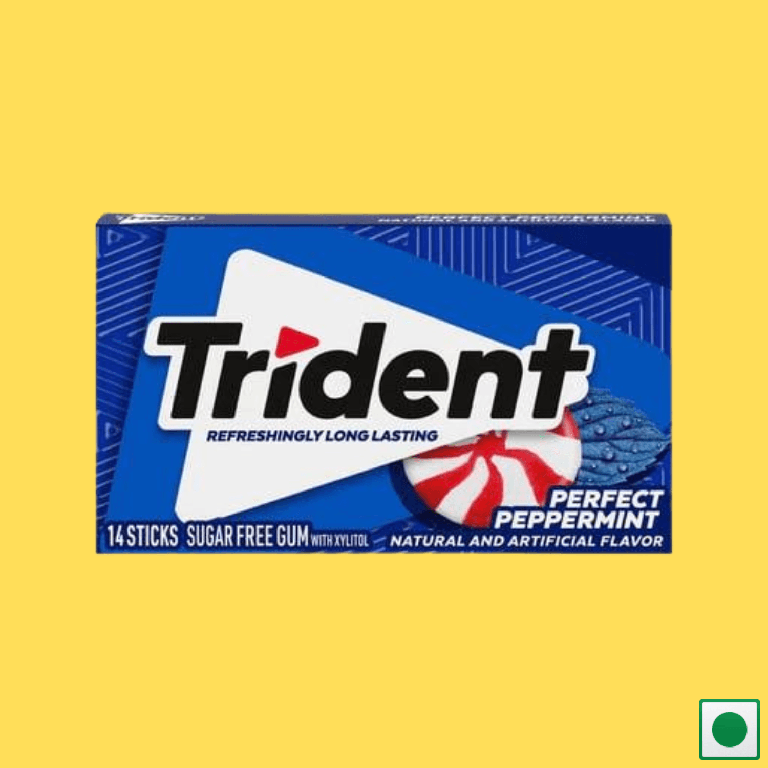 Trident Perfect Peppermint Sugar Free Gum,14 Pieces - Super 7 Mart