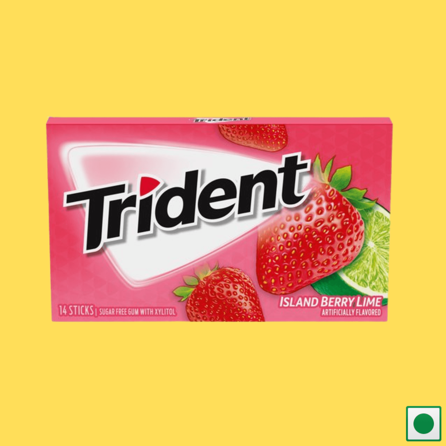 Trident Island Berry Lime Sugar Free Gum,14 Pieces - Super 7 Mart