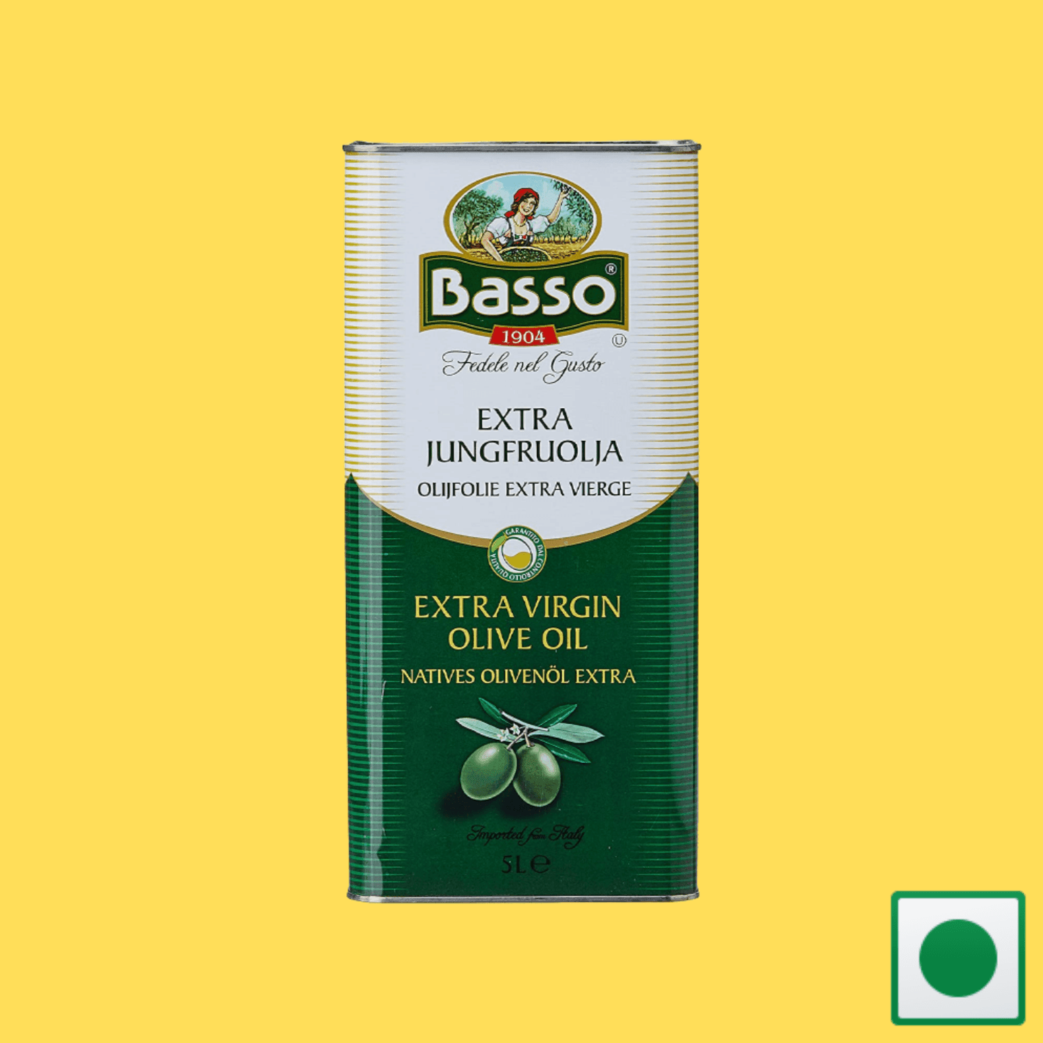 Basso Olive Oil Extra Virgin, 5L (Imported) - Super 7 Mart