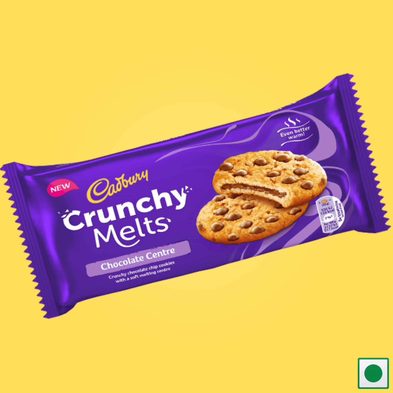 Cadbury Crunchy Melts Chocolate Centre Cookies, 160g (Imported) - Super 7 Mart