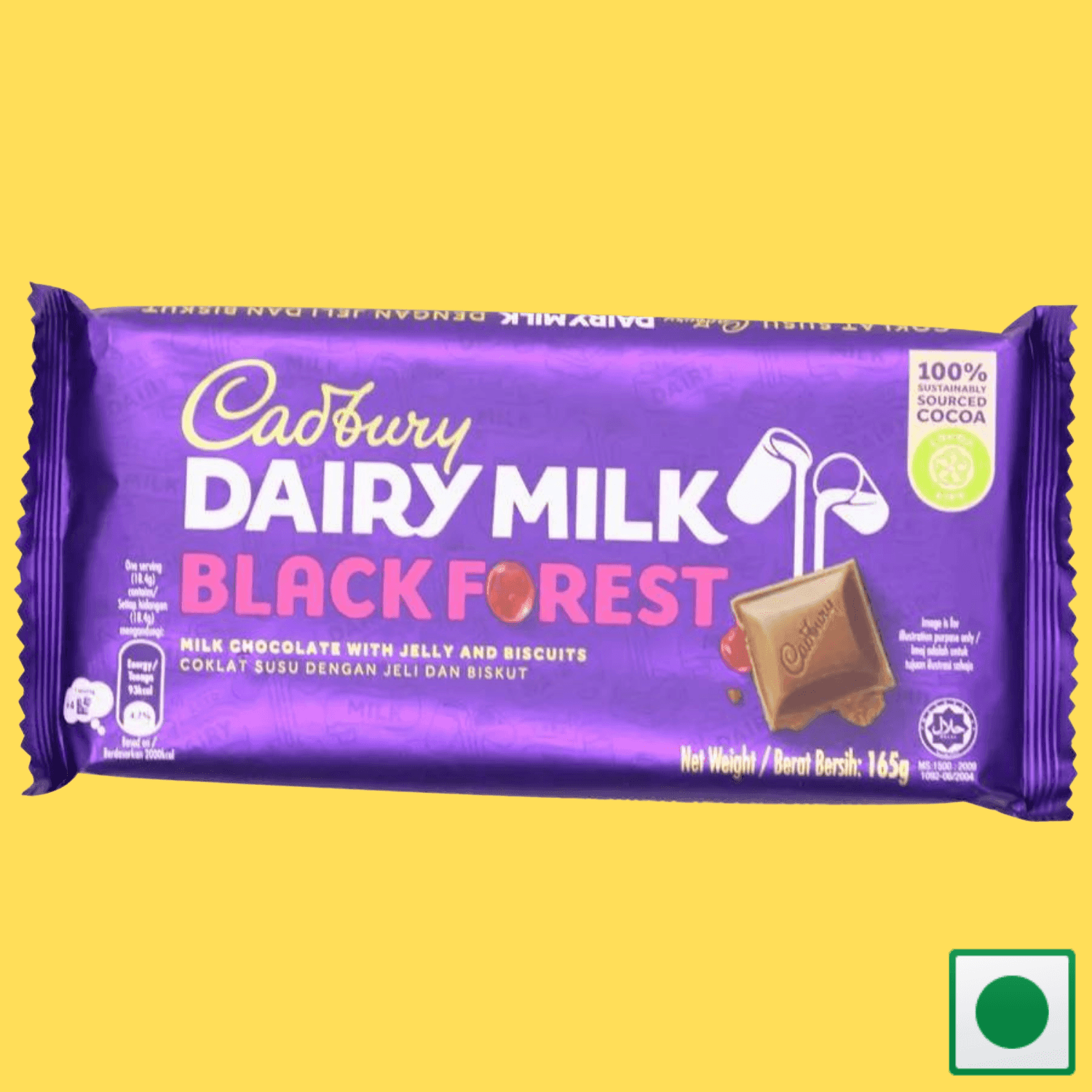 Cadbury Dairy Milk Black Forest, 165g (Imported) - Super 7 Mart