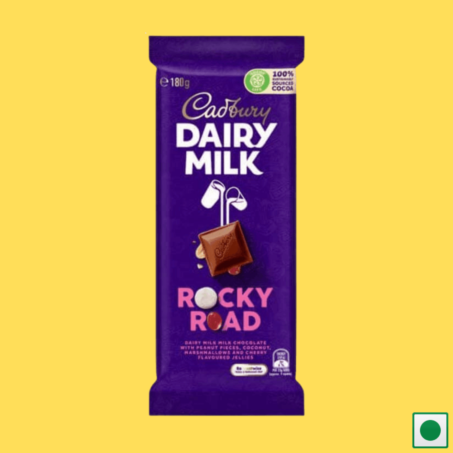 Cadbury Dairy Milk Rocky Road Chocolate,180g (Australian Imported) - Super 7 Mart