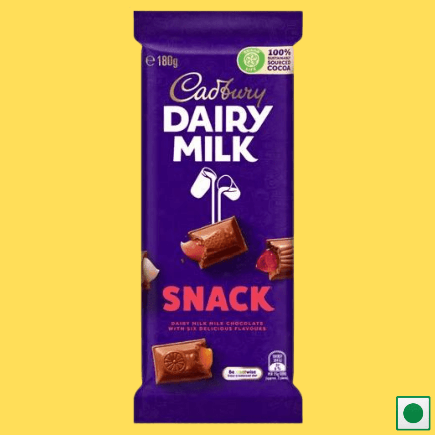 Cadbury Dairy Milk Snack Milk Chocolate, 180g (Australian Imported) - Super 7 Mart