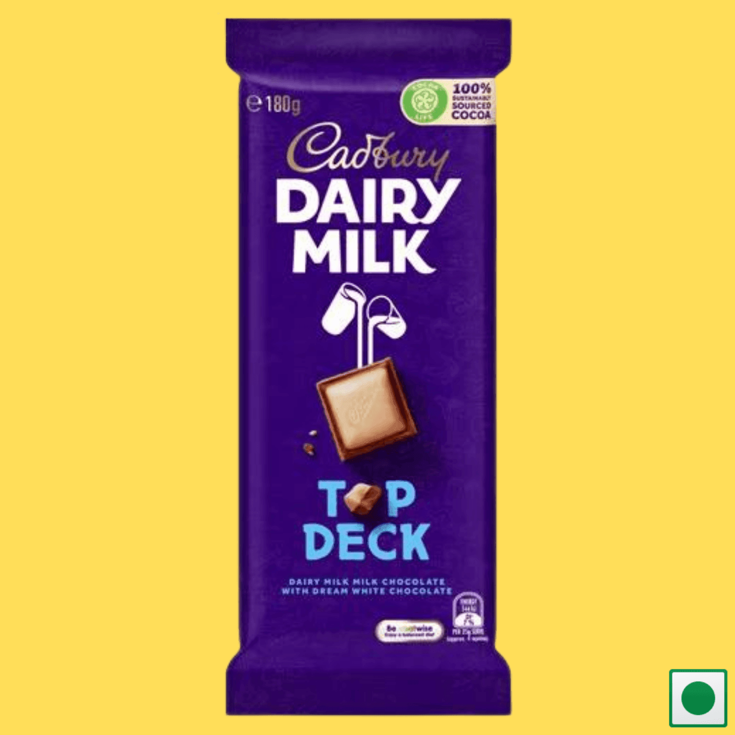 Cadbury Dairy Milk Top Deck Milk Chocolate, 180g (Imported) - Super 7 Mart