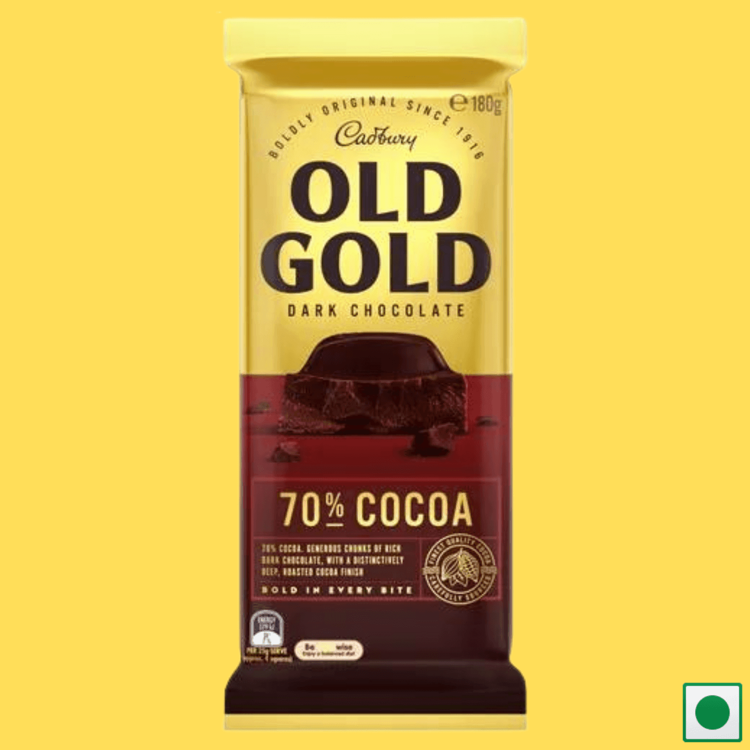 Cadbury Old Gold Dark Chocolate 70% Cocoa, 180g (Imported) - Super 7 Mart