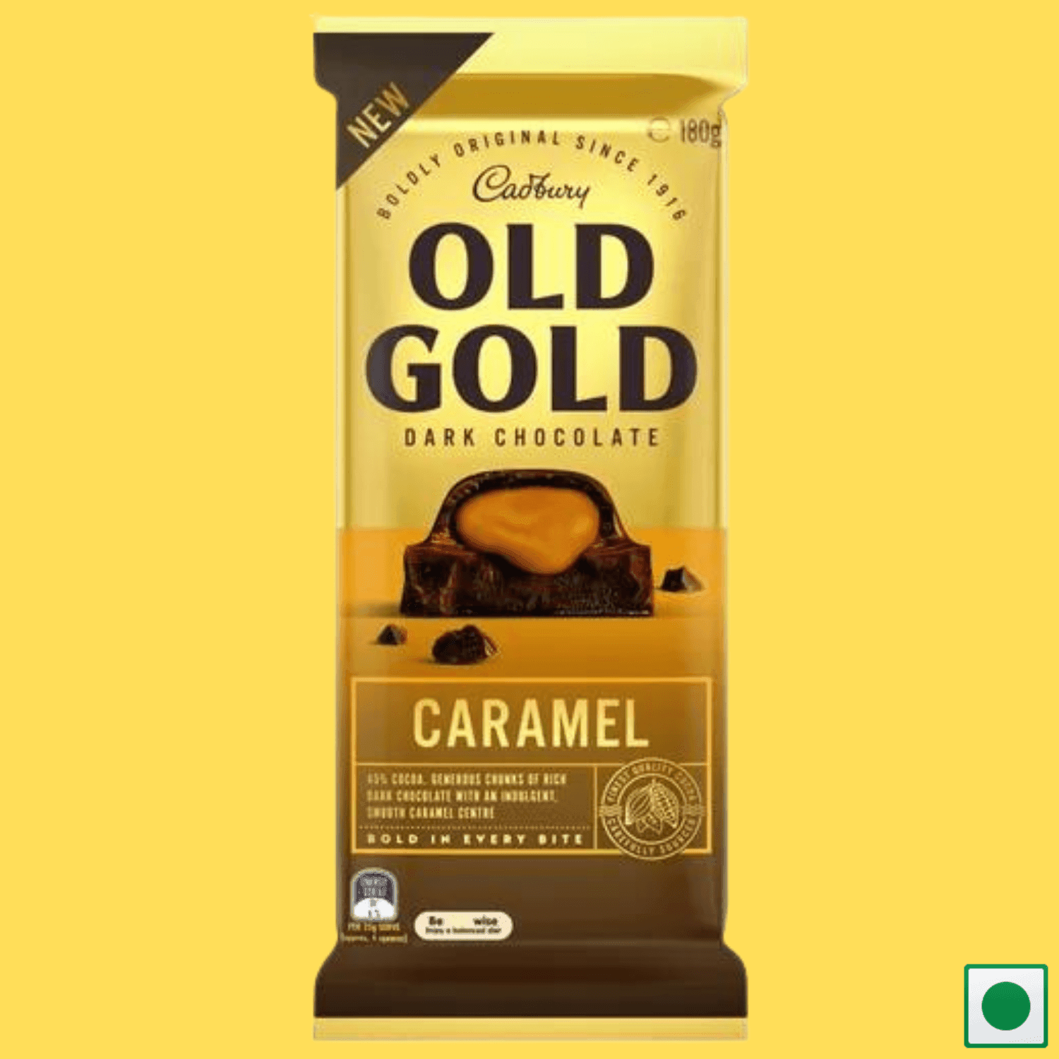 Cadbury Old Gold Dark Chocolate Caramel, 180g (Australian Imported) - Super 7 Mart