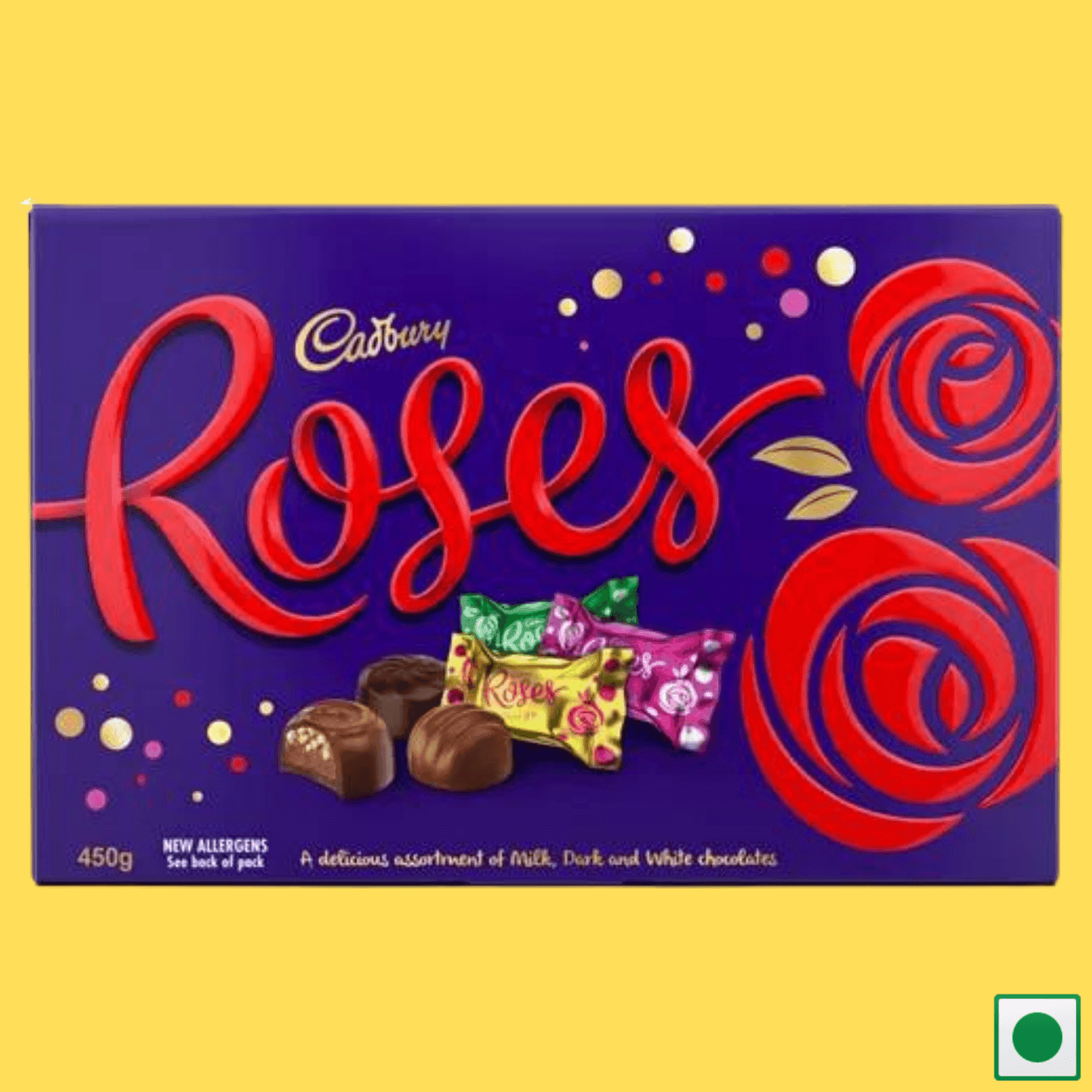 Cadbury Roses Chocolate Gift Box, 450g (Imported) - Super 7 Mart