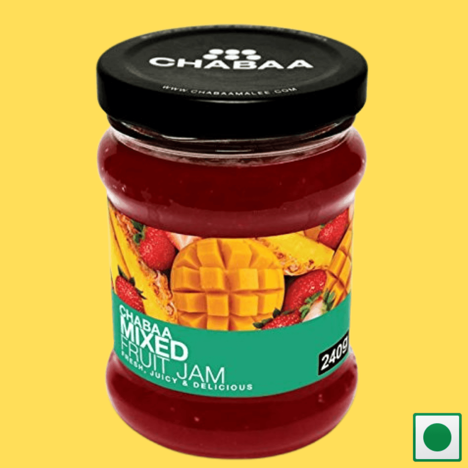 Chabaa Fruit Jam, Mixed Fruit, 240g (Imported) - Super 7 Mart