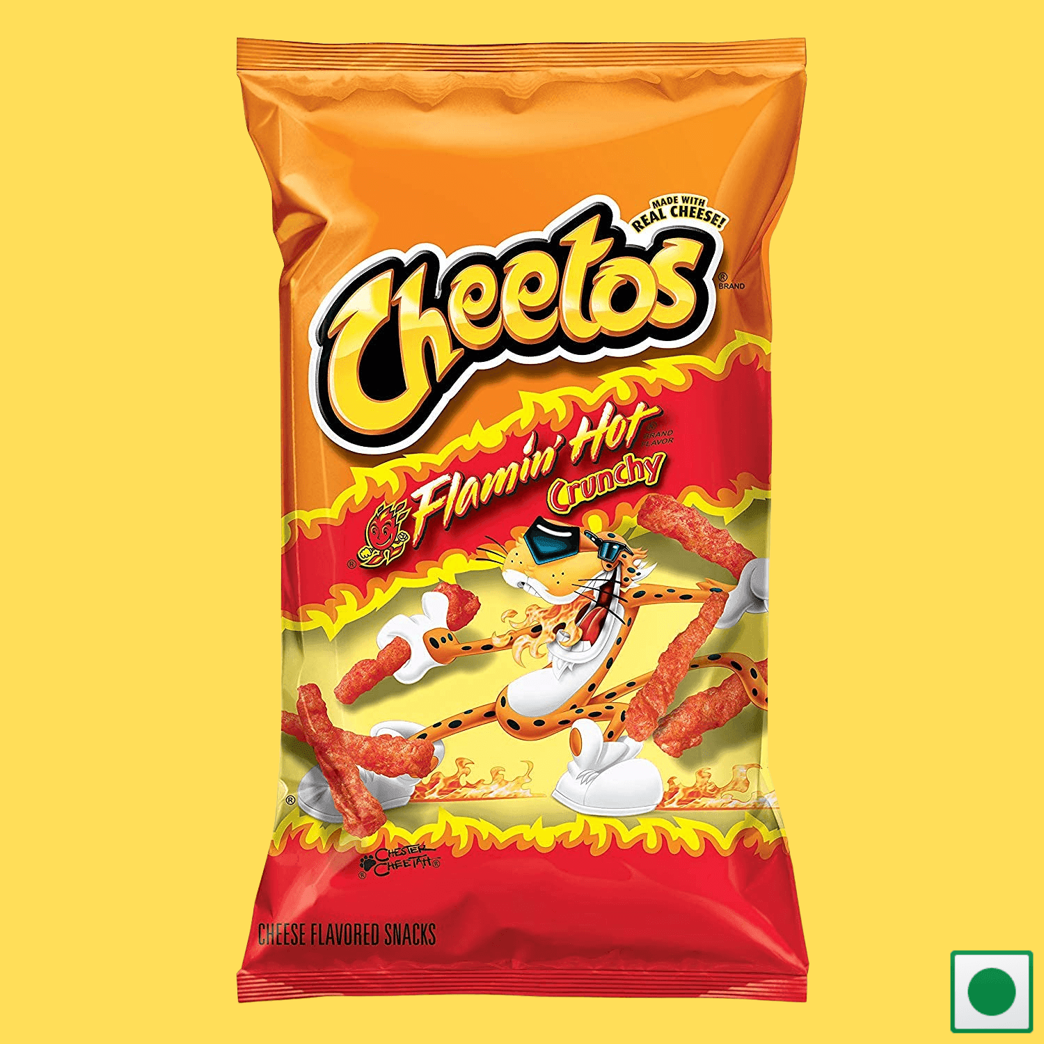 Cheetos Crunchy Flamin' Hot Cheese, 226.8g (Imported) - Super 7 Mart