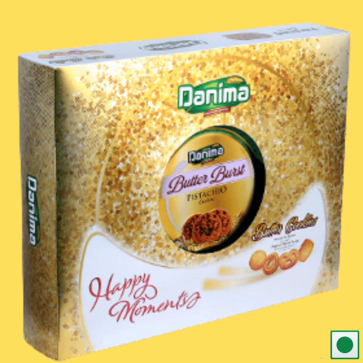 Danima Butter Burst Pistachio Cookies Tin+Butter Cookies Festive Combo Pack, 700g - Super 7 Mart