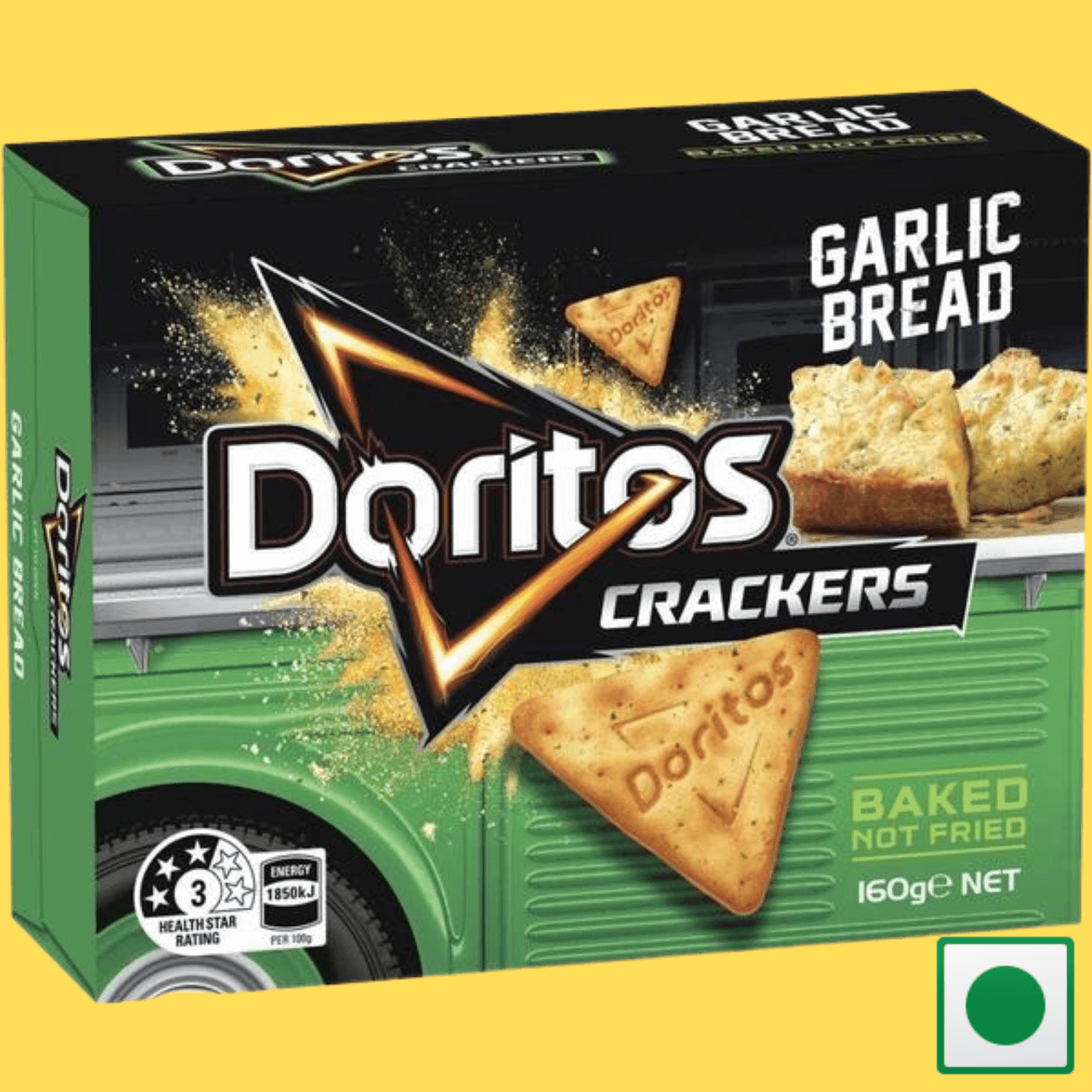 DORITOS Garlic Bread Flavoured Crackers 160g (IMPORTED) - Super 7 Mart