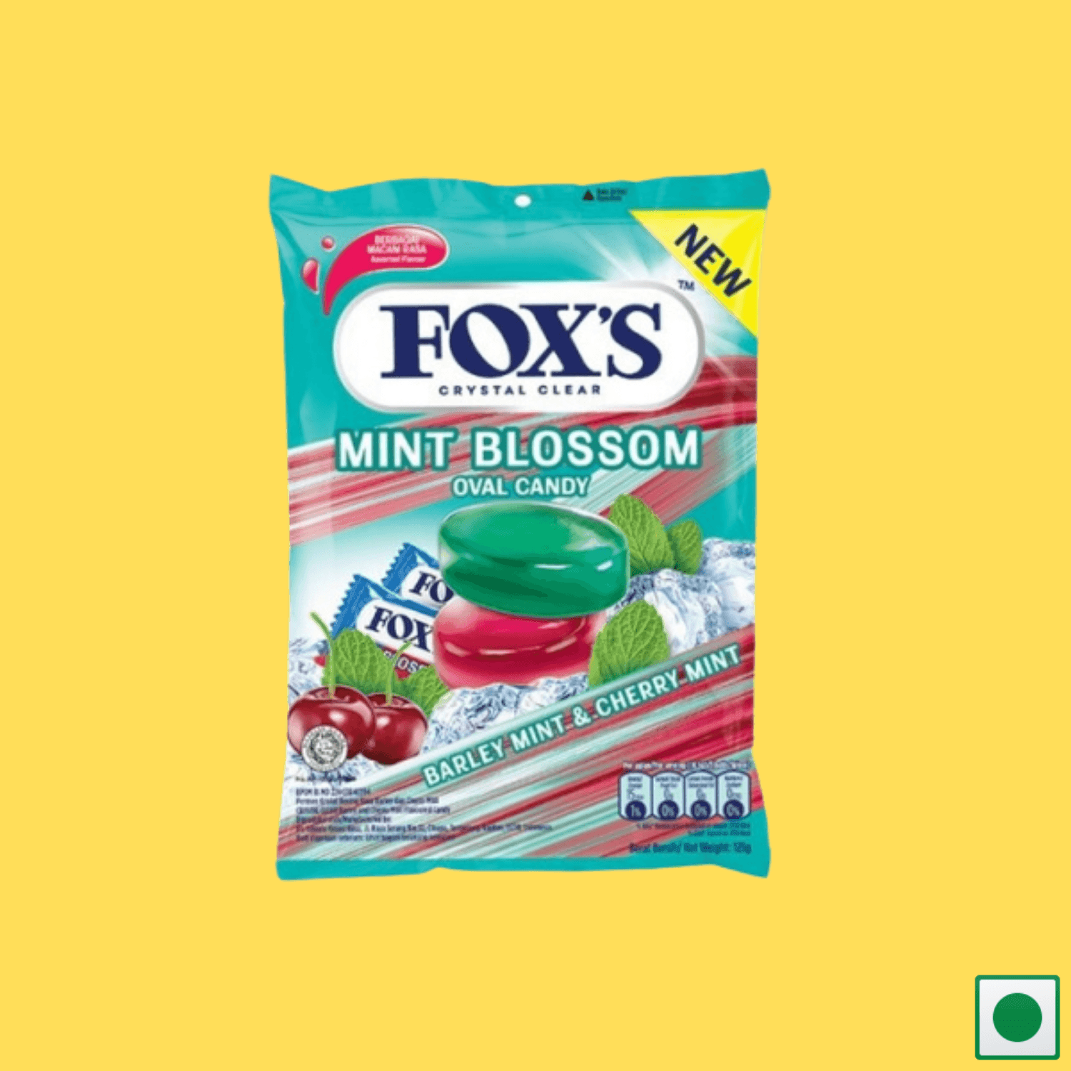 Fox's Mint Blossom Oval Candy, 125g (Imported) - Super 7 Mart