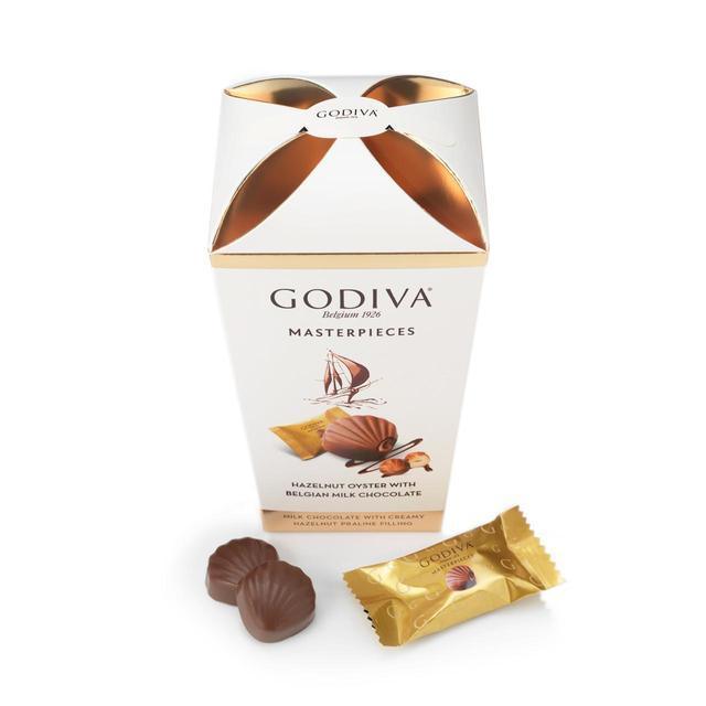 Godiva Masterpieces Milk Chocolate Hazelnut Oyster, 117g (Imported) - Super 7 Mart