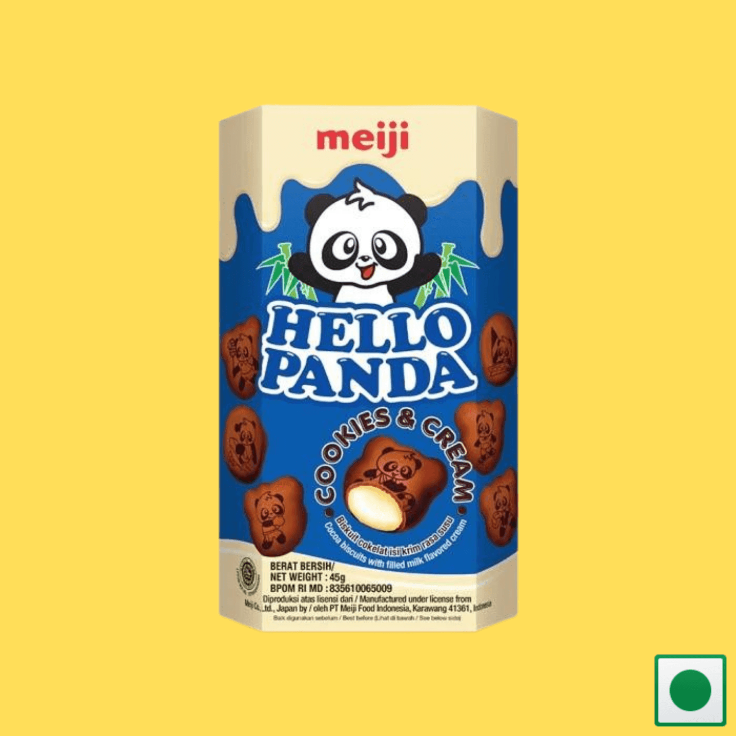 Hello Panda Cookies Cream Biscuit, 45g (Imported) - Super 7 Mart