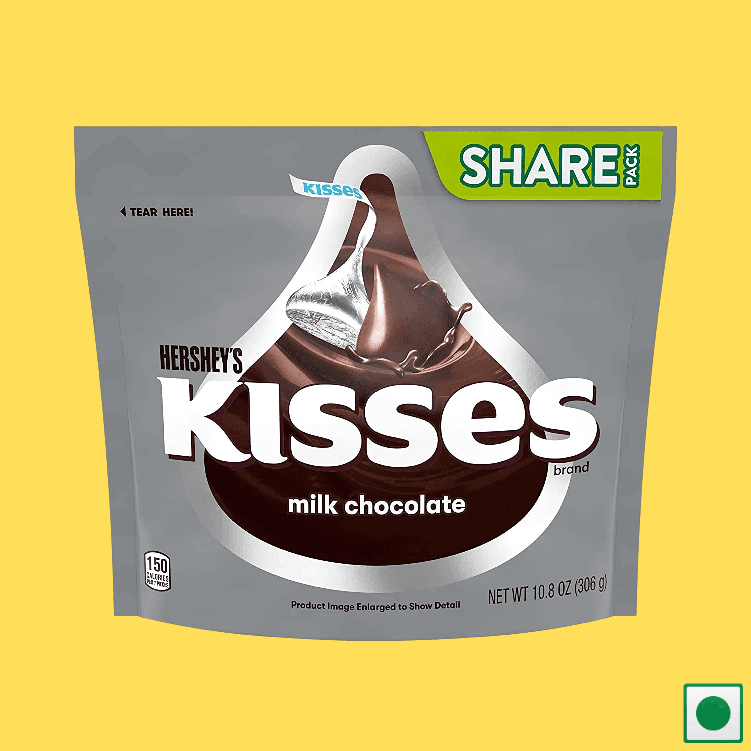 Hershey's Kisses Milk Chocolate, 306g (Imported) - Super 7 Mart