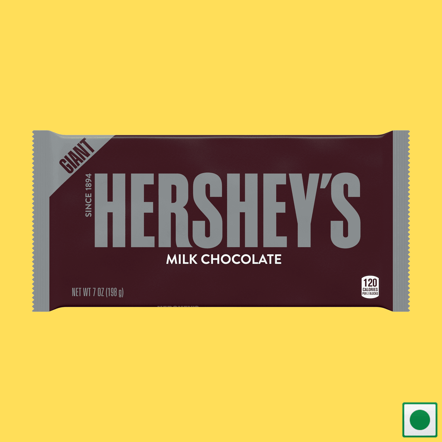 Hershey's Milk Chocolate Giant Bar, 198g (Imported) - Super 7 Mart