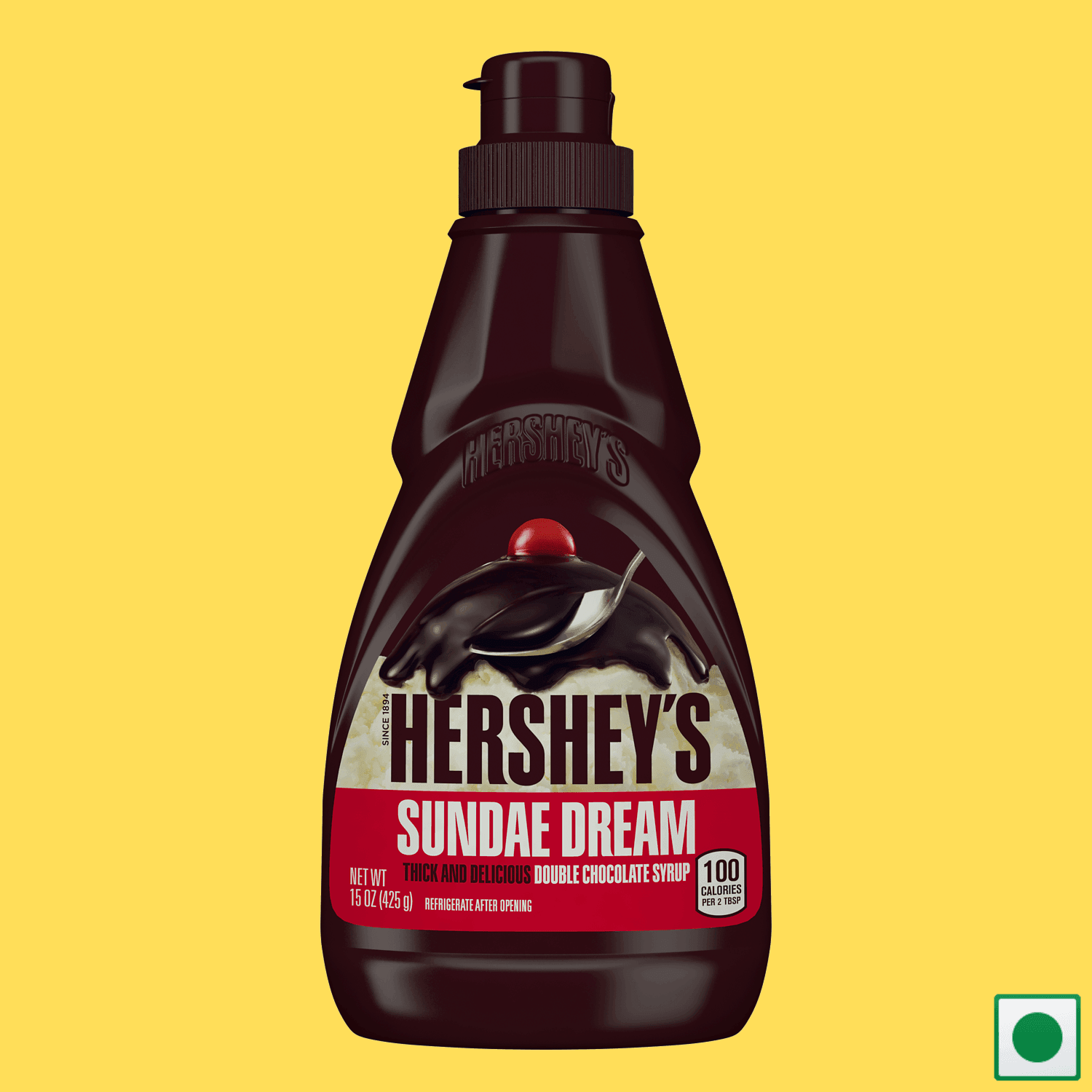 Hershey's Sundae Dream Double Chocolate Syrup, 425g (Imported) - Super 7 Mart
