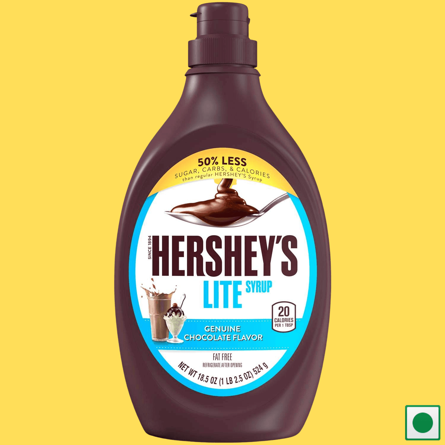 Hershey's Syrup Lite Genuine Chocolate Flavor, 524g (Imported) - Super 7 Mart