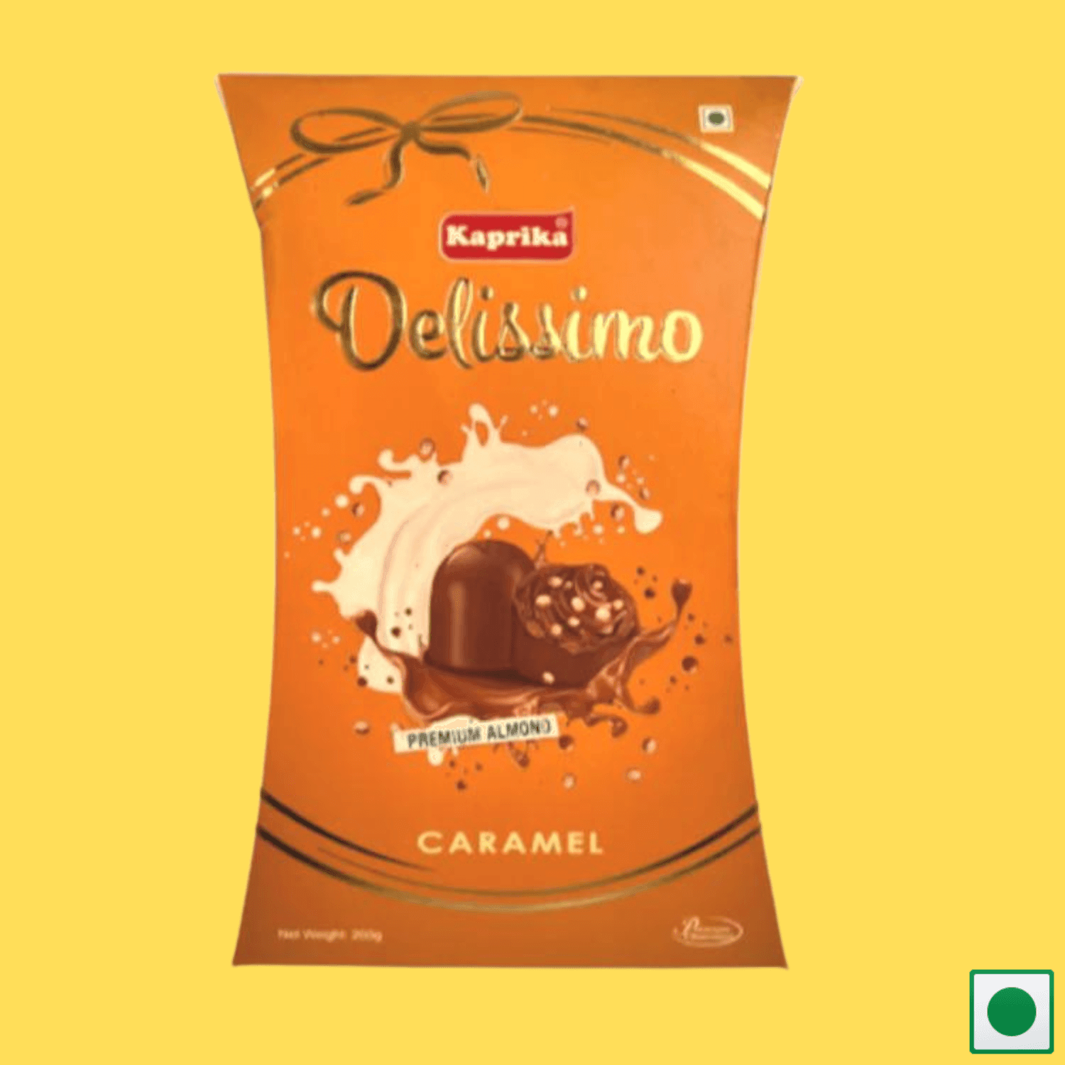 Kaprika Delissimo Premium Caramel Chocolate with Almond Crumbs, 200g - Super 7 Mart
