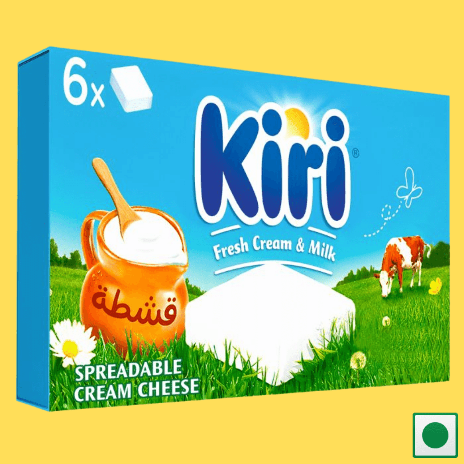 Kiri Fresh Cream & Milk 6 Cube Cheese, 108g (Imported) - Super 7 Mart